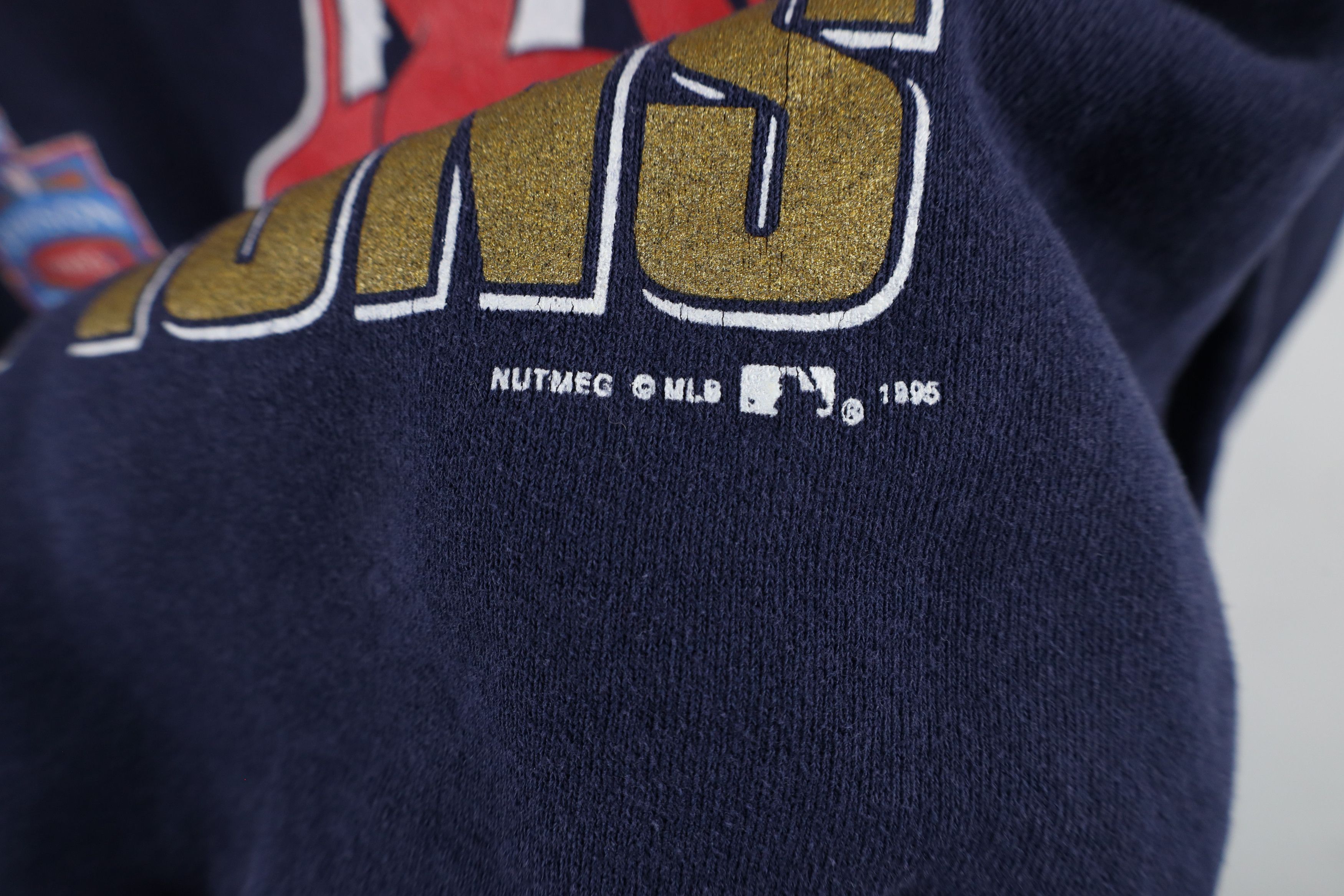 Vintage Vintage 90s Wahoo Cleveland Indians Baseball Sweatshirt USA Size US M / EU 48-50 / 2 - 6 Thumbnail