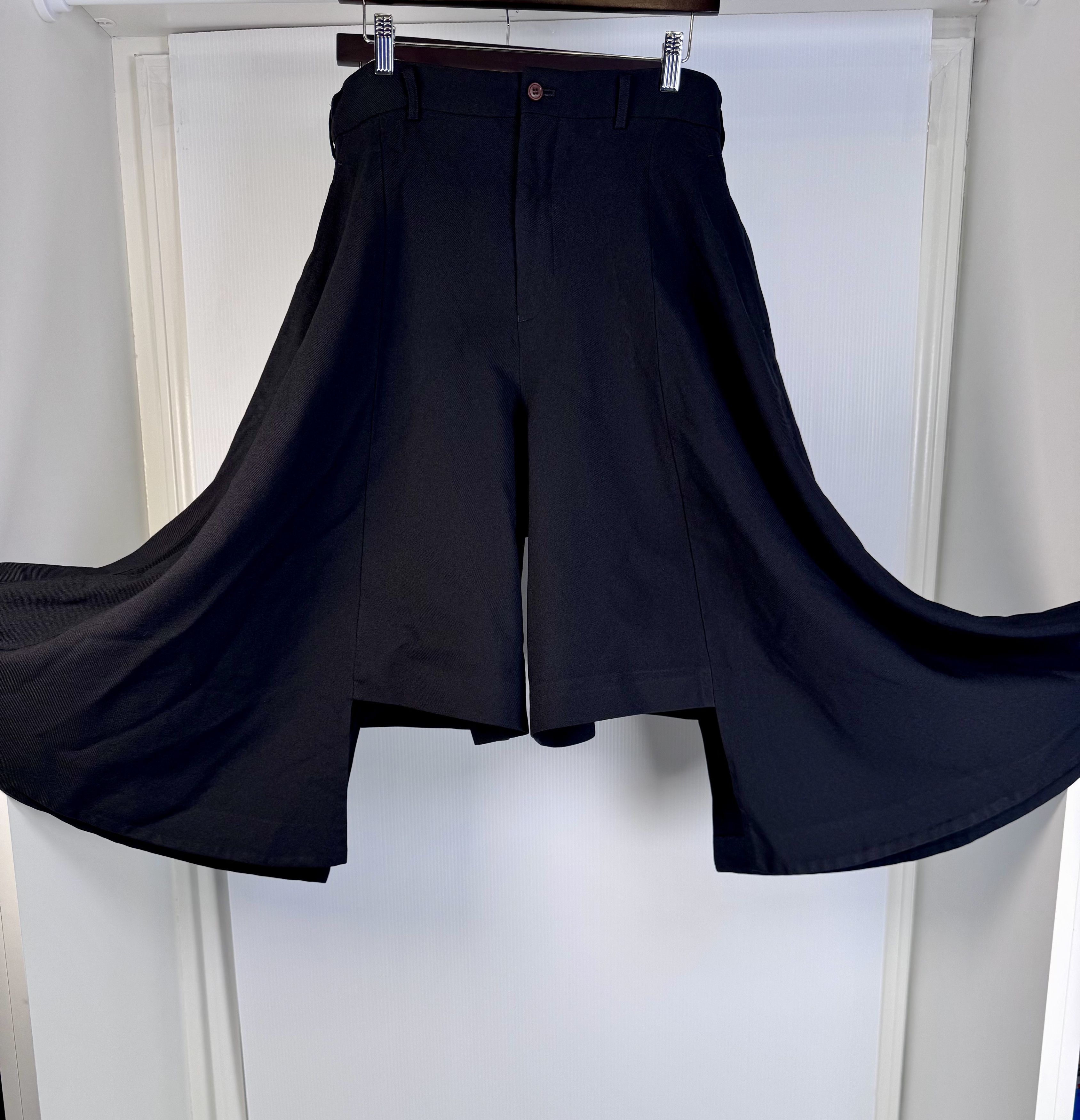 Comme des Garcons Homme Plus Comme des Garçons Homme Plus Asymmetrical Pants in Black Size US 34 / EU 50 - 6 Thumbnail