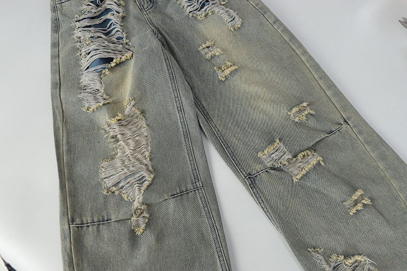 Vintage American high street distressed ripped jeans for men Size US 32 / EU 48 - 5 Thumbnail