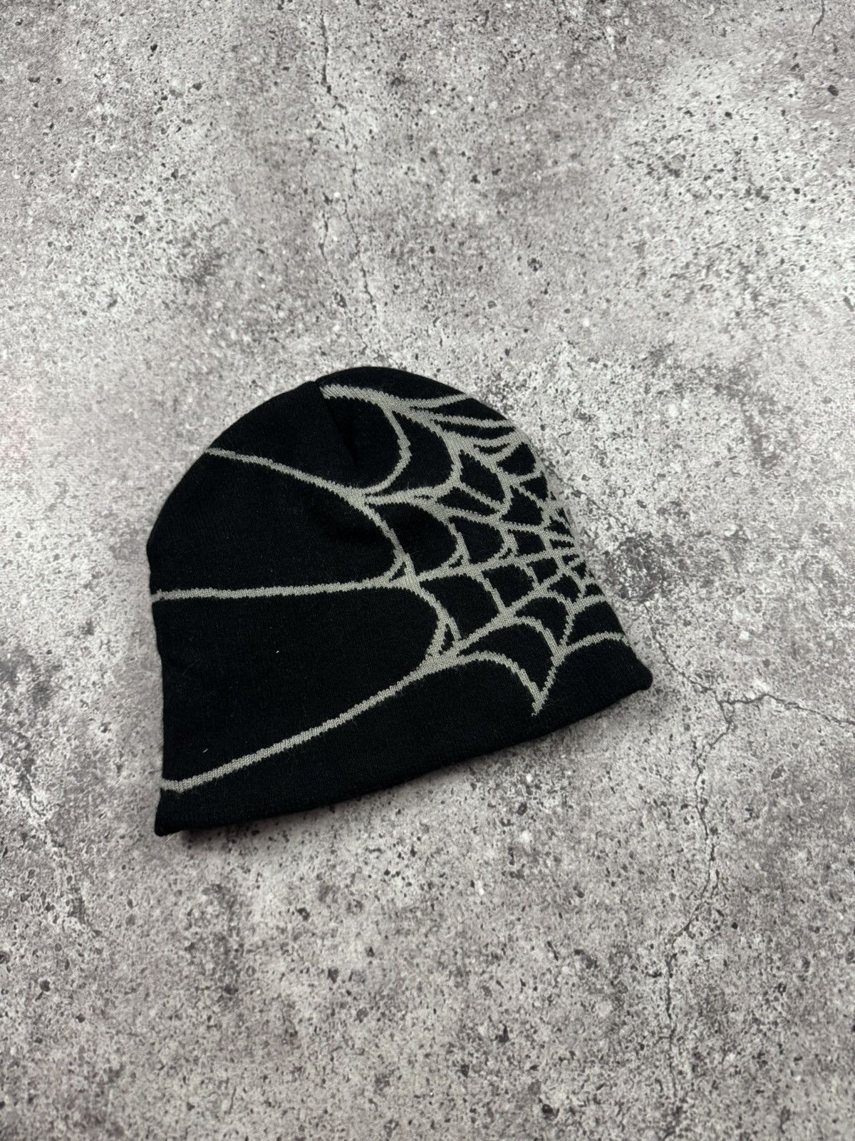 Japanese Brand Spider Web Y2K Vintage Beanie Hat Spider-Man Size ONE SIZE - 3 Thumbnail