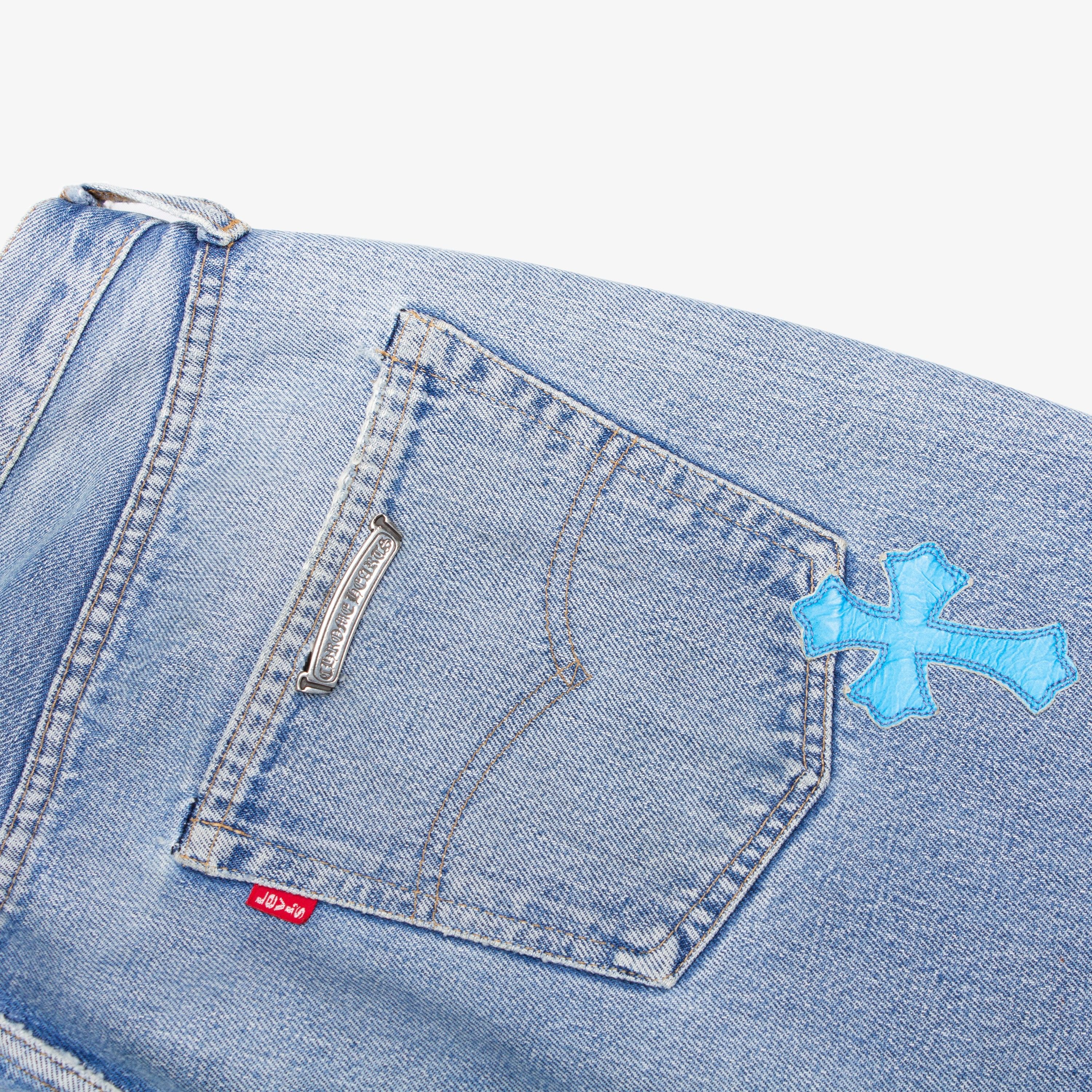 Chrome Hearts CHROME HEARTS BLUE CROSS PATCH DENIM JEANS Size US 36 / EU 52 - 5 Thumbnail