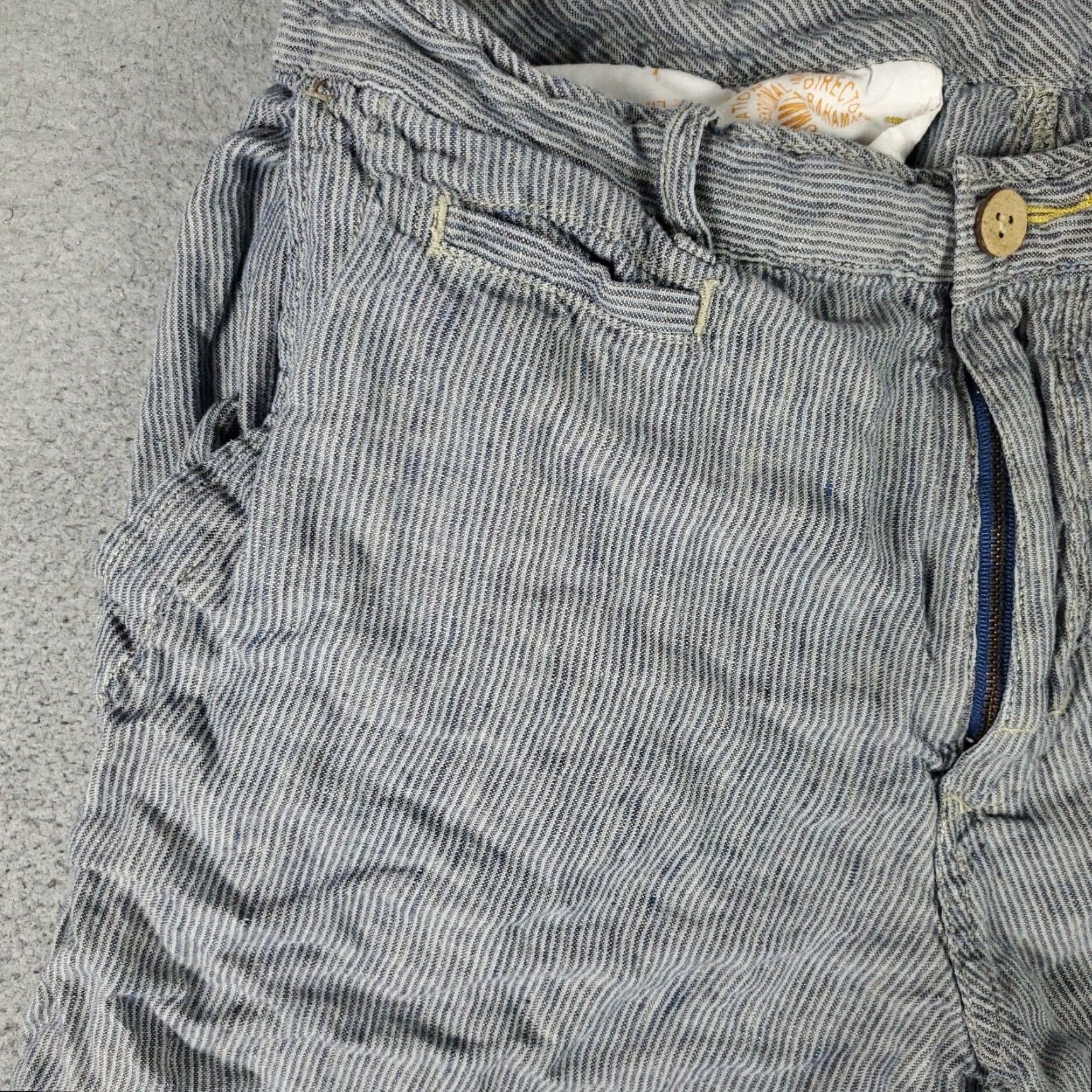 Tommy Bahama VINTAGE Tommy Bahama Shorts Mens Size 33 Casual Linen Flat Front Chino Gray Summer Size US 33 - 2 Thumbnail