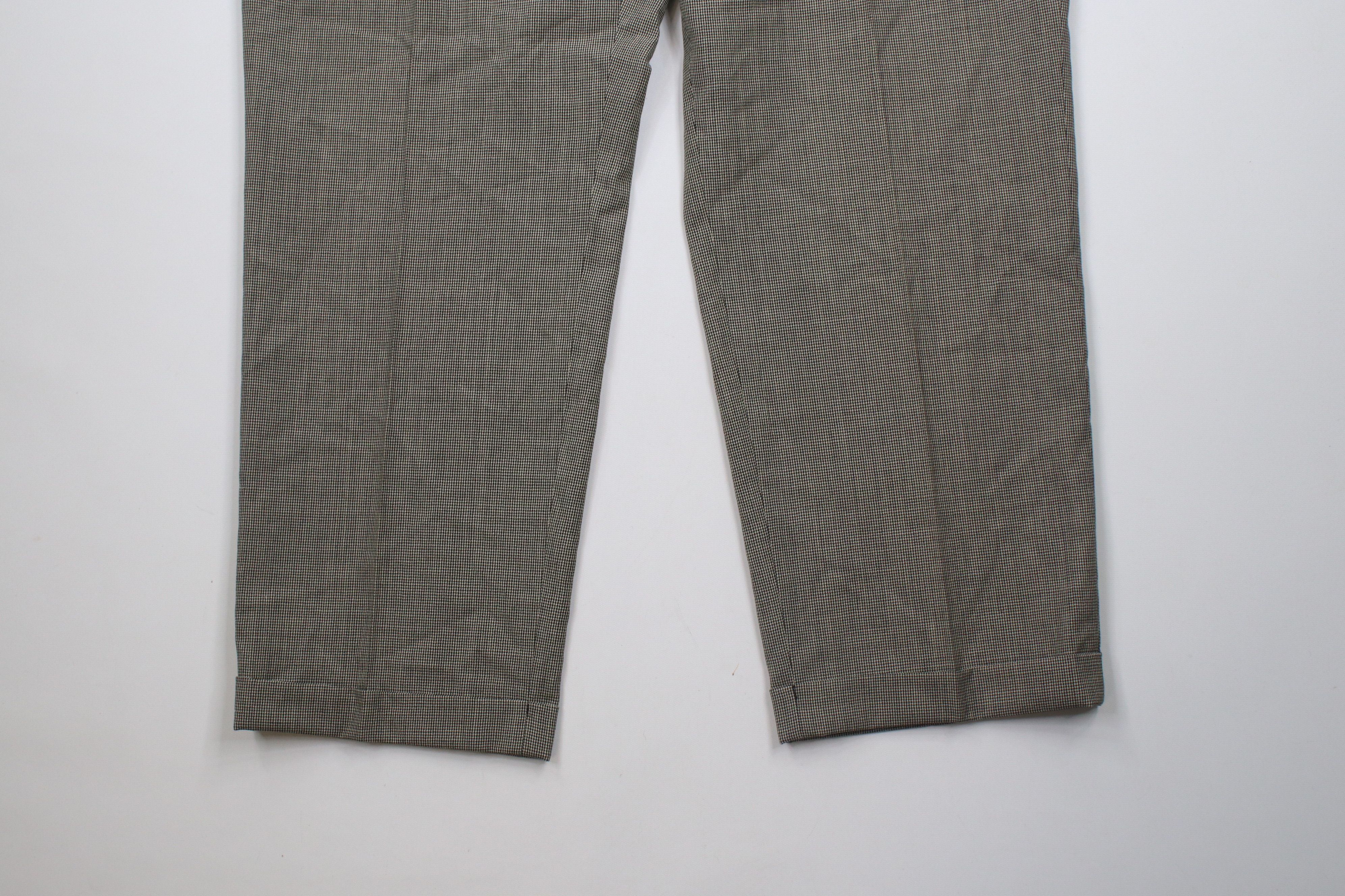 Vintage Vintage 90s Streetwear Houndstooth Wide Leg Chino Pants Size US 40 / EU 56 - 4 Thumbnail