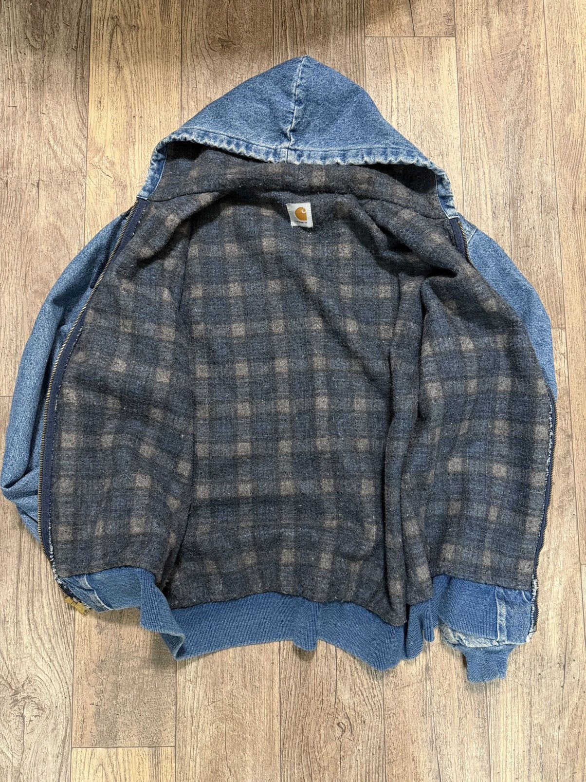 Carhartt Vintage Carhartt Denim Hooded Jacket Mens XL ASAP Rocky Size US XL / EU 56 / 4 - 9 Thumbnail