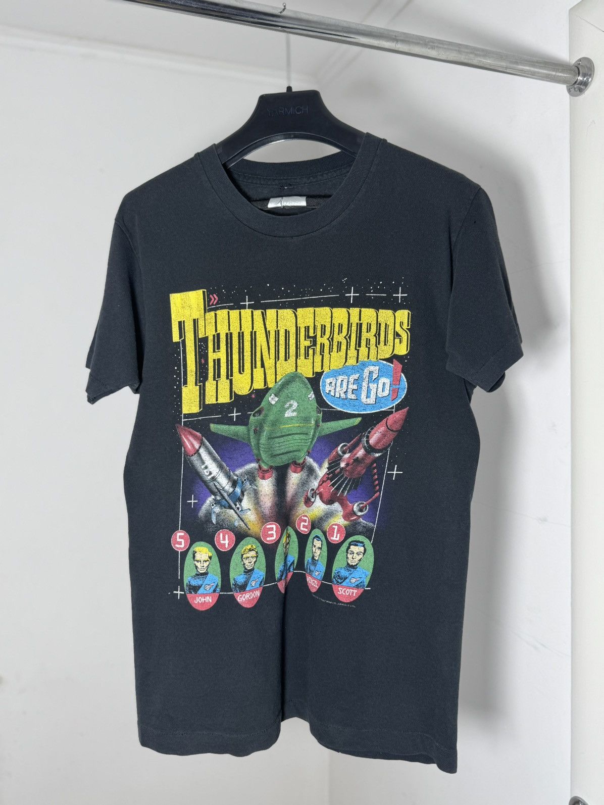 Thunderdome Vintage 1991 Thunderbirds 2 Promo Movie Tee single Stitch Size US M / EU 48-50 / 2 - 9 Thumbnail