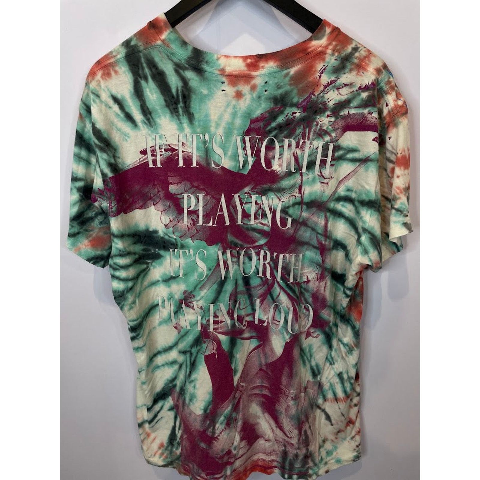 Amiri Amiri Tie Dye Skull Tee Used Medium Size US M / EU 48-50 / 2 - 6 Thumbnail
