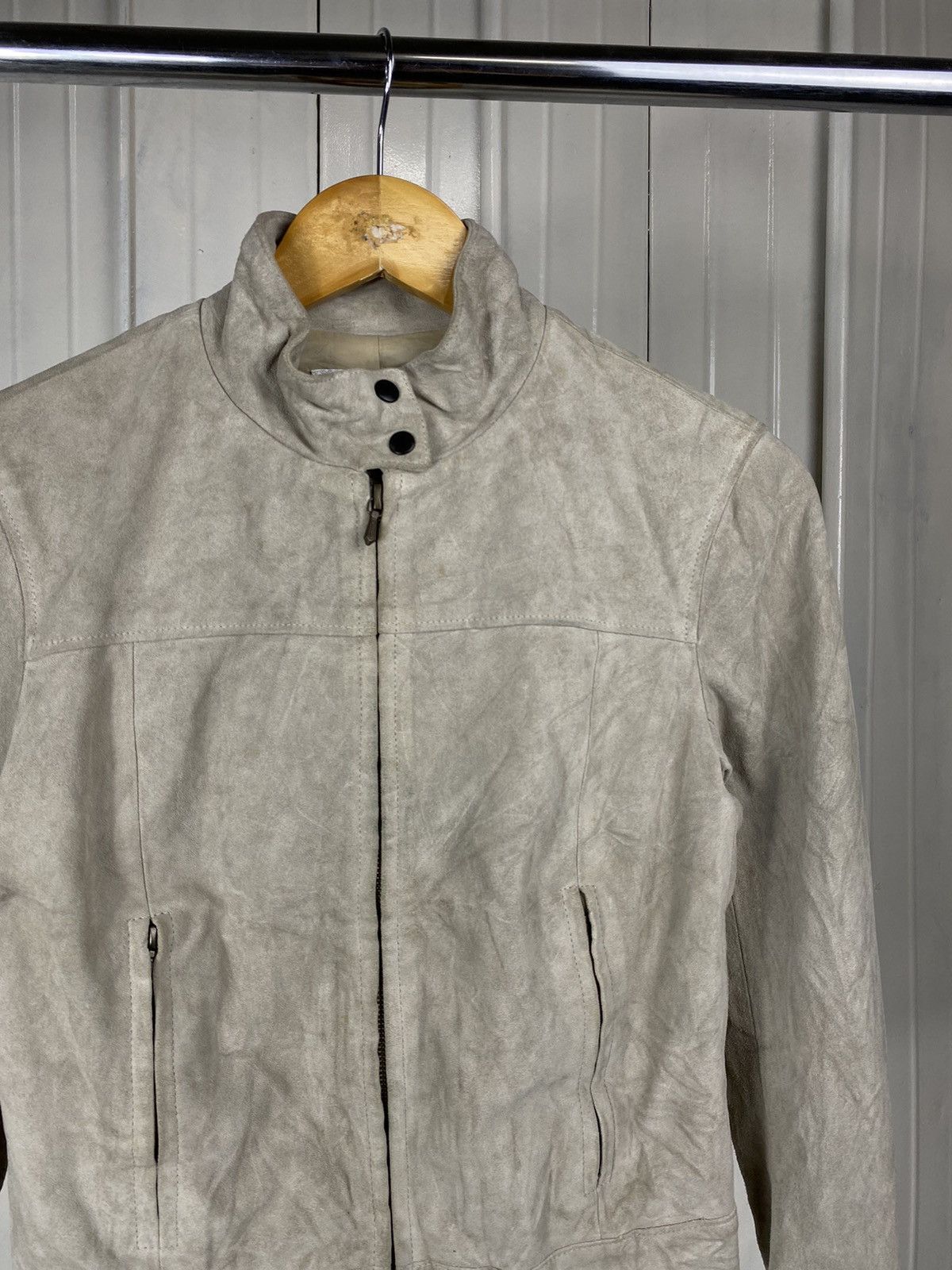 agnes b. Agnes B Special Leather Bikers Jacket Size US XS / EU 42 / 0 - 2 Thumbnail