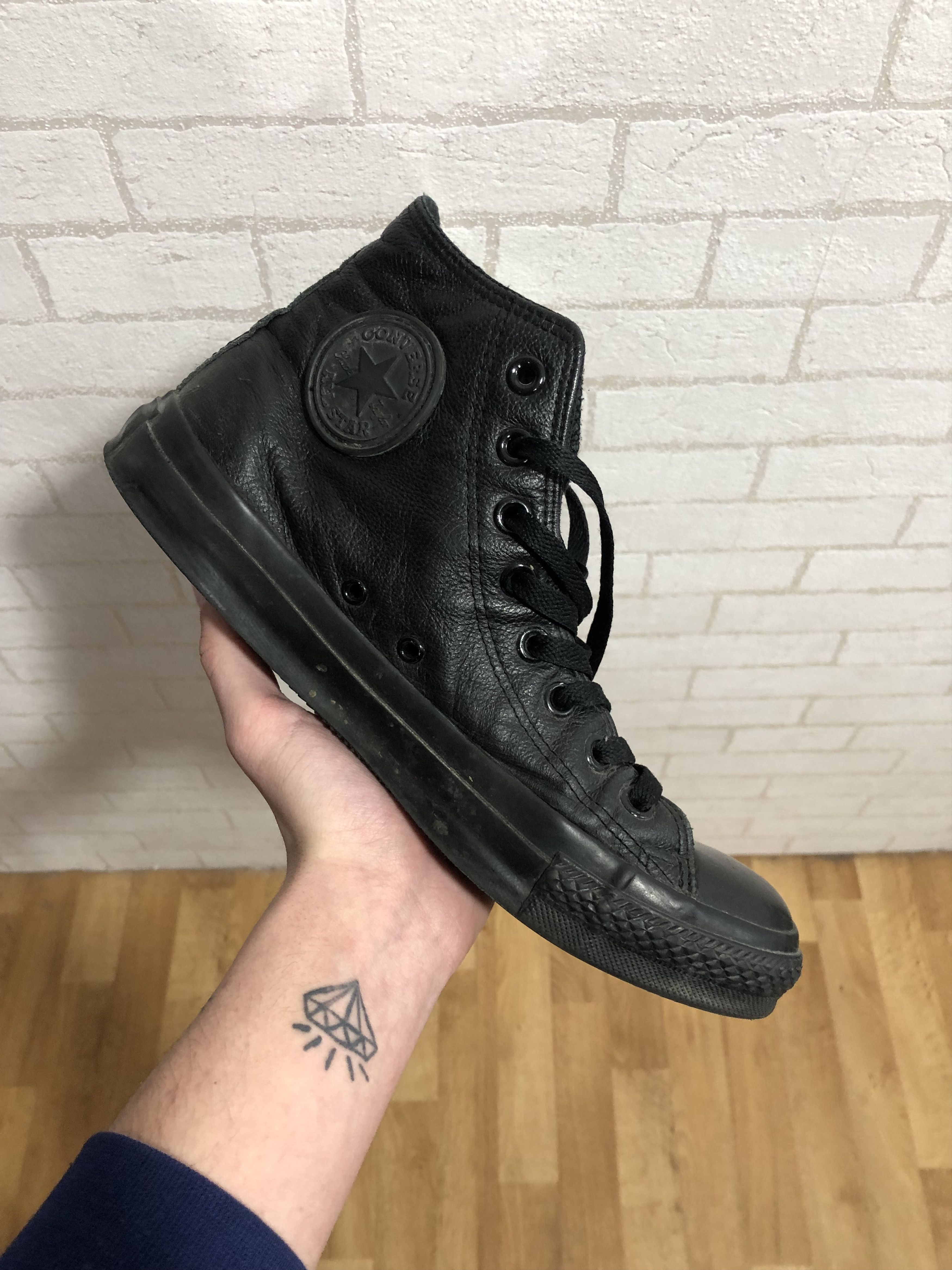 image of Avant Garde x Italian Designers Black High Quality Leather Loafers Vintage Y2K Italy Hype (Size 9)