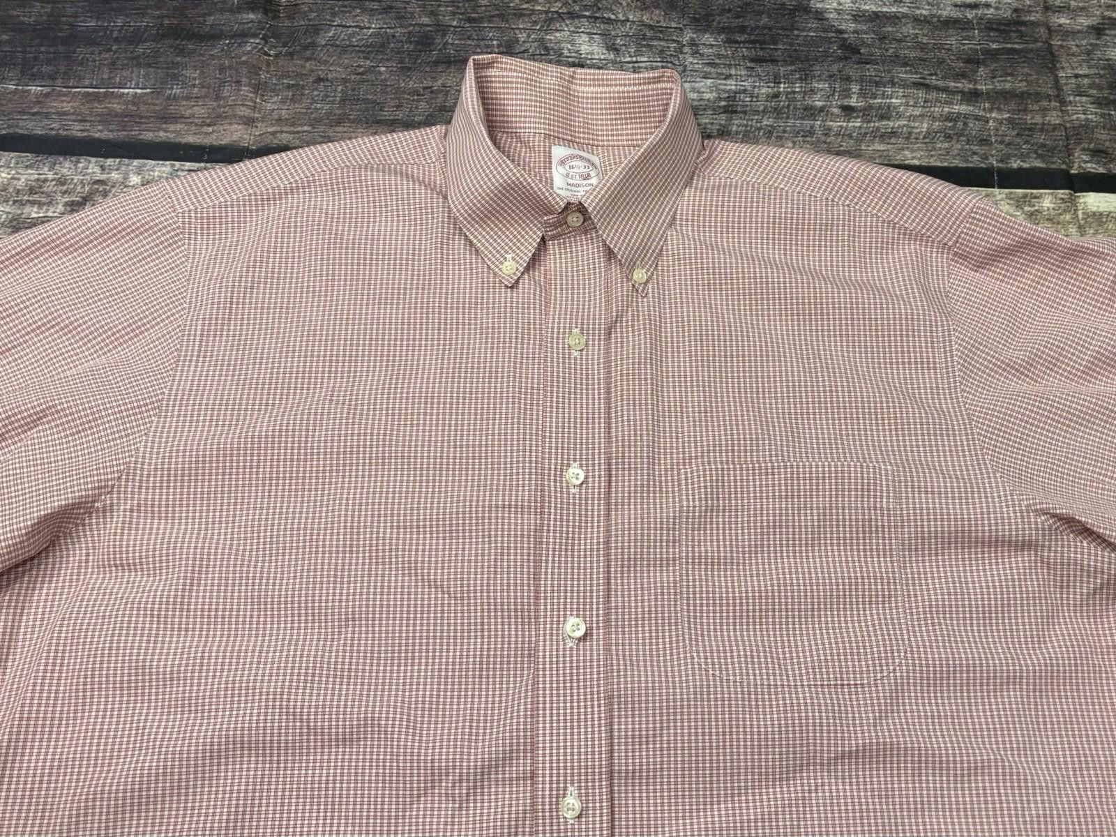 Brooks Brothers Brooks Brothers Shirt Mens 16.5 33 2XL Original Polo Madison Size US XXL / EU 58 / 5 - 4 Thumbnail
