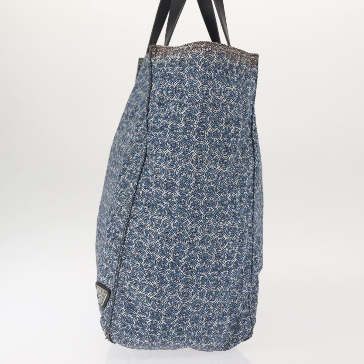Prada PRADA Tote Bag Nylon Blue Silver Size ONE SIZE - 4 Thumbnail
