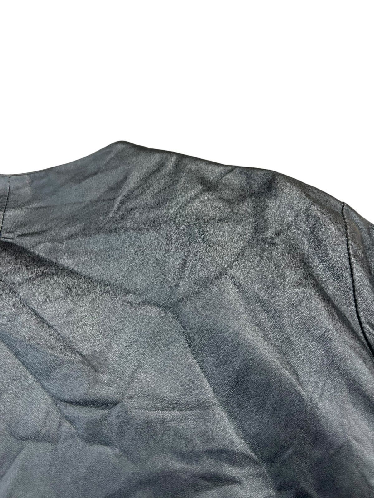 Hai Sporting Gear × Issey Miyake Vintage Hai Sporting Patina Sheepskin Leather Jacket Crop Size US M / EU 48-50 / 2 - 24 Thumbnail