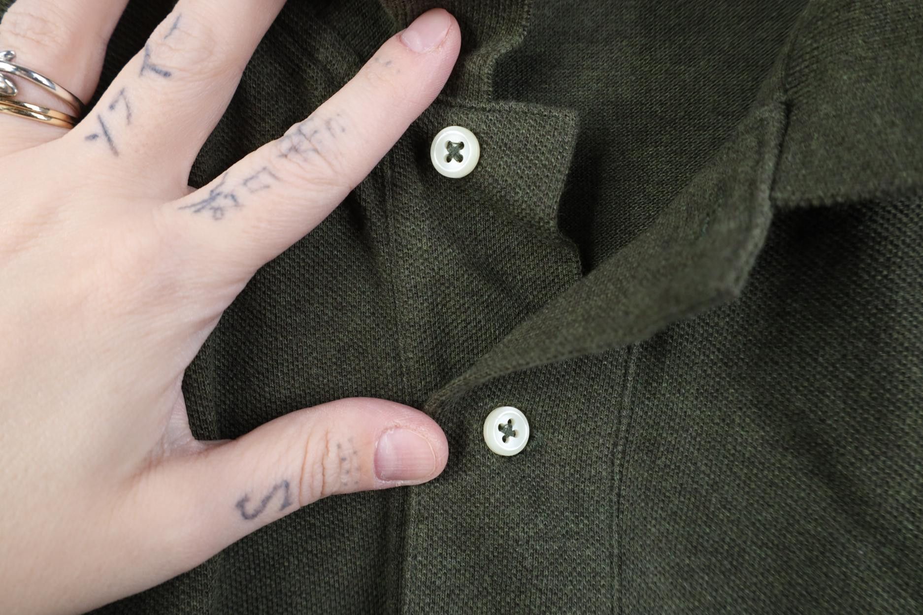 Polo Ralph Lauren Vintage 90s Ralph Lauren Long Sleeve Rugby Polo Green USA Size US XL / EU 56 / 4 - 5 Thumbnail