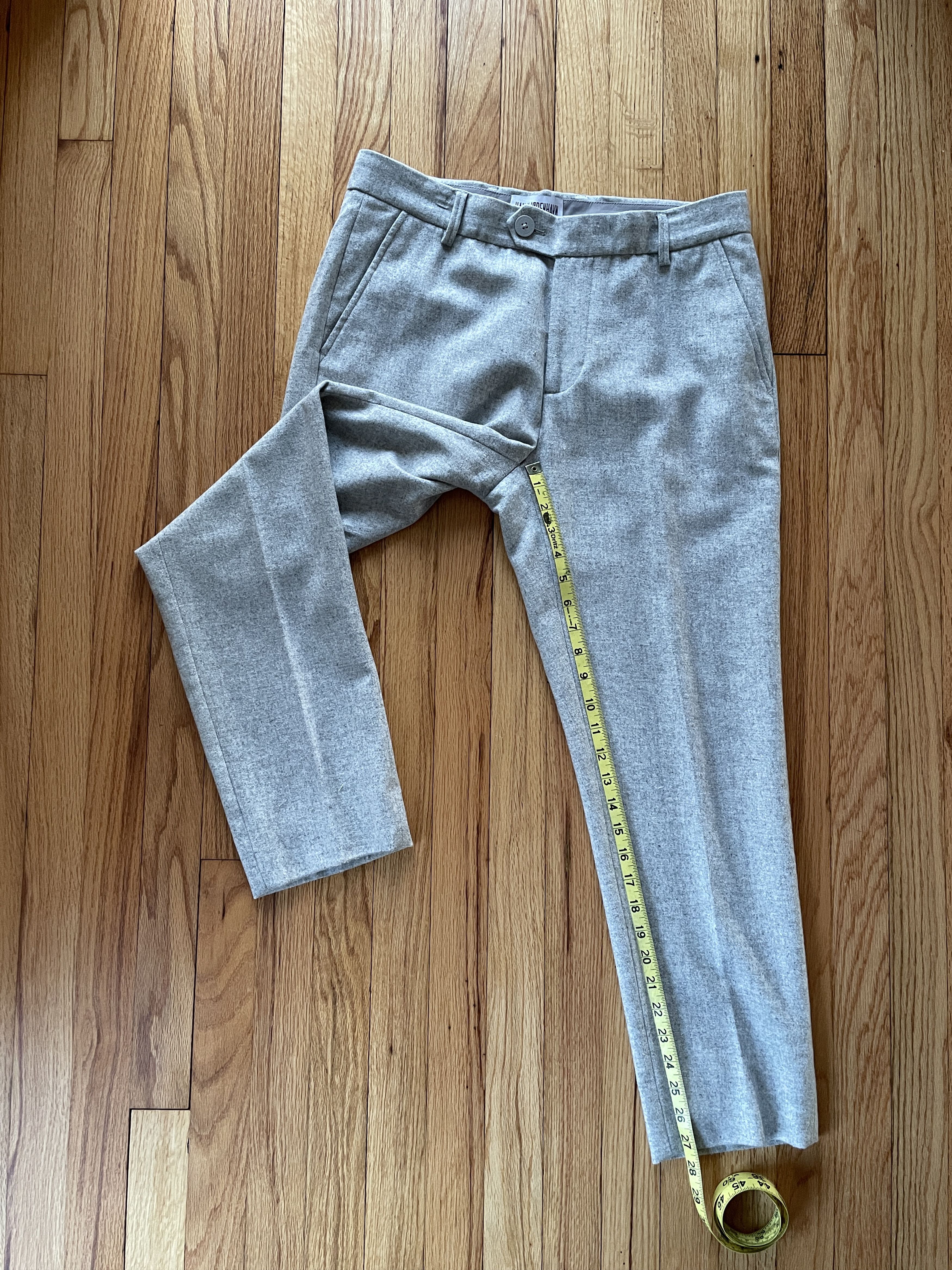 Han Kjobenhavn Grey Single Suit Trouser-wool blend Size US 32 / EU 48 - 3 Thumbnail