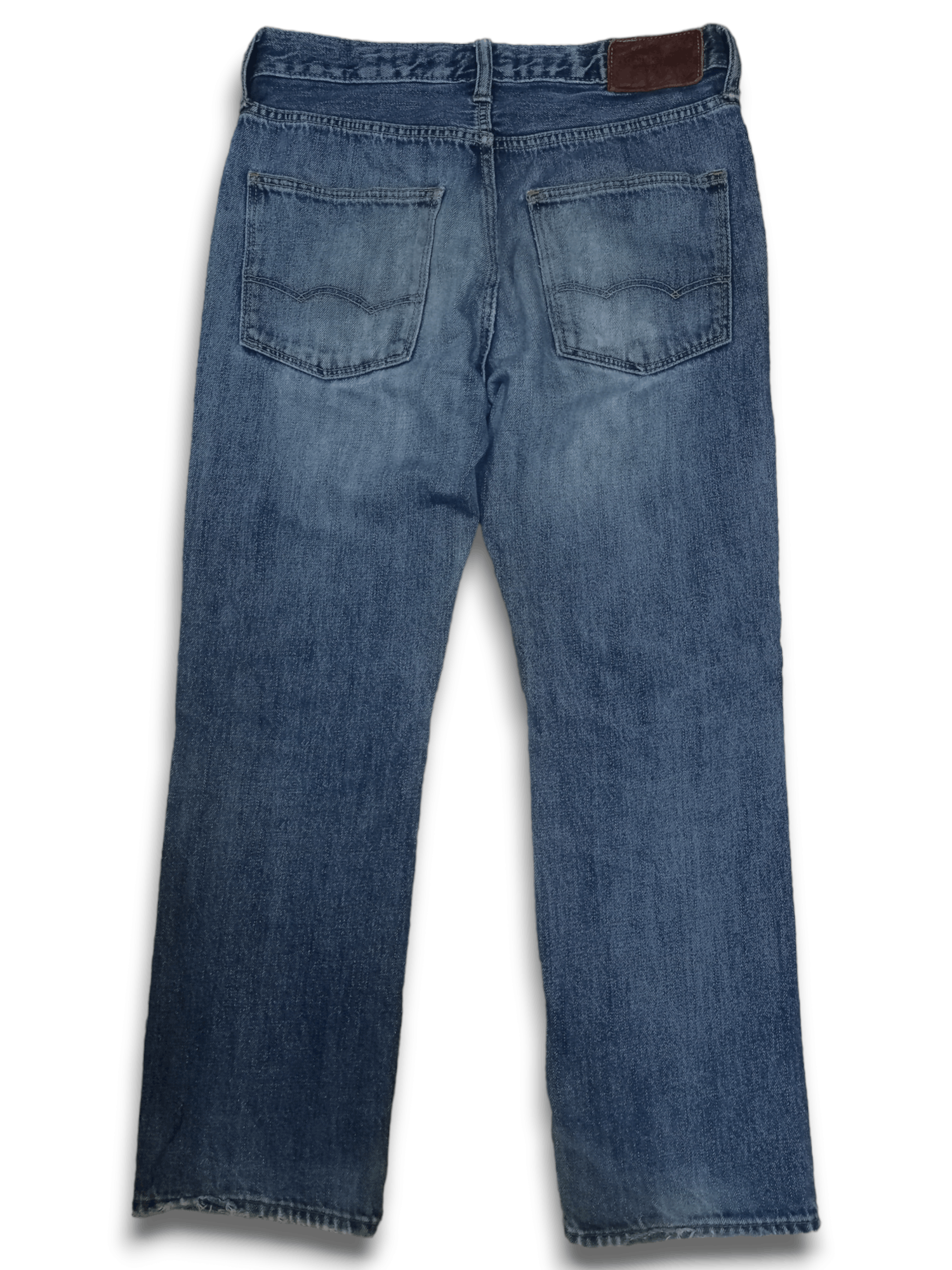 Japanese Brand Vintage Japanese Brand Blue Wash Distressed Jeans 29x26 Size US 29 - 4 Thumbnail