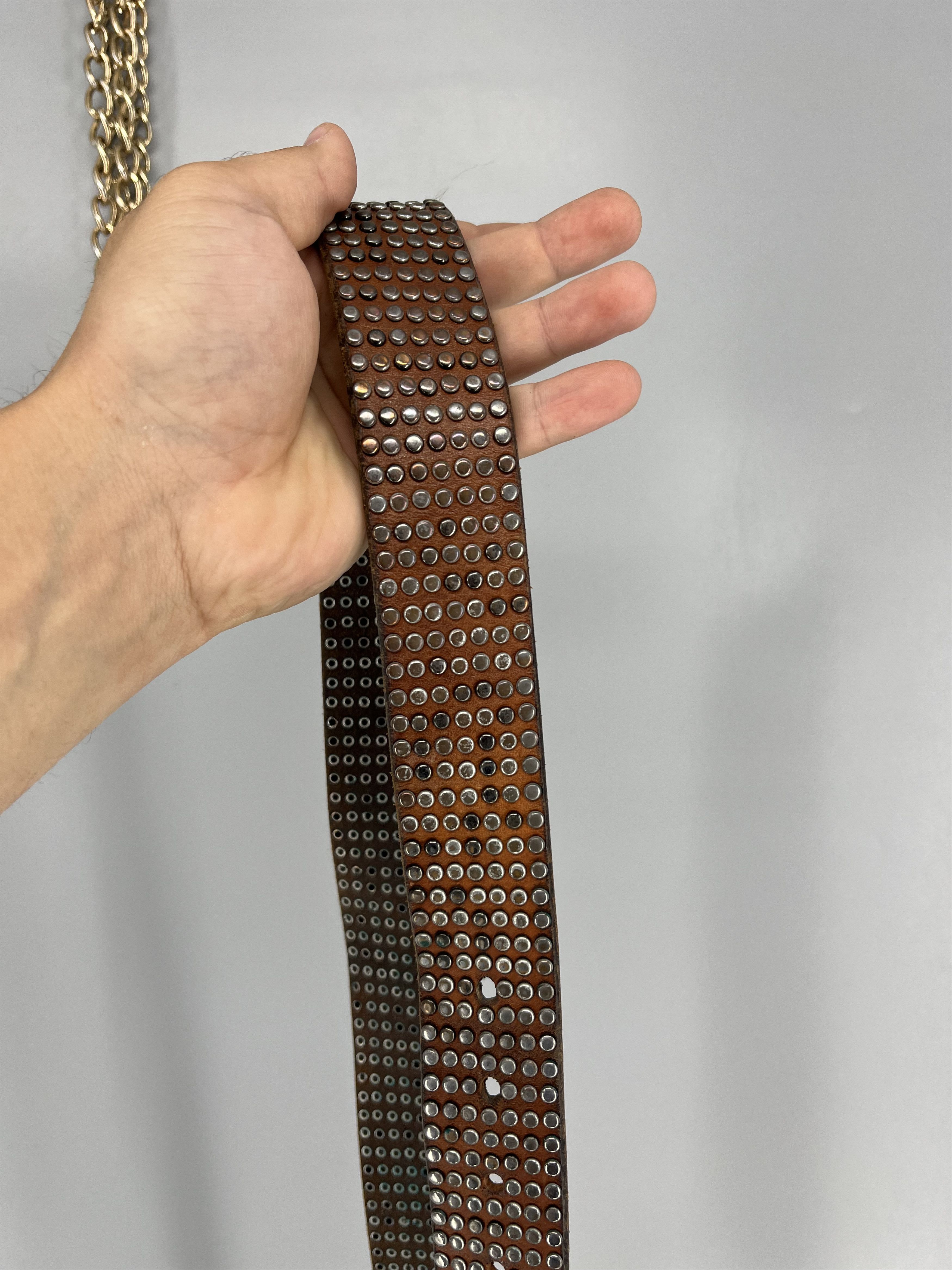 Japanese Brand Vintage 90s Punk Belt Leather Band Rock Y2K 90s Y2K Size ONE SIZE - 8 Thumbnail
