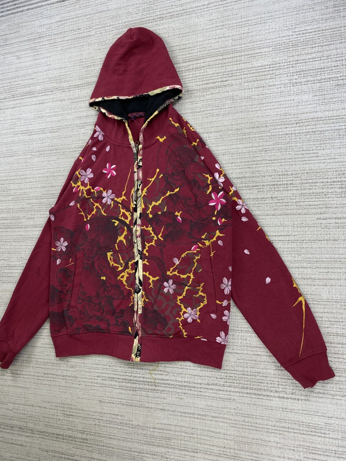 Japanese Brand Vintage Sakura Sukajan Japanese Brand Hoodie Size US M / EU 48-50 / 2 - 4 Thumbnail