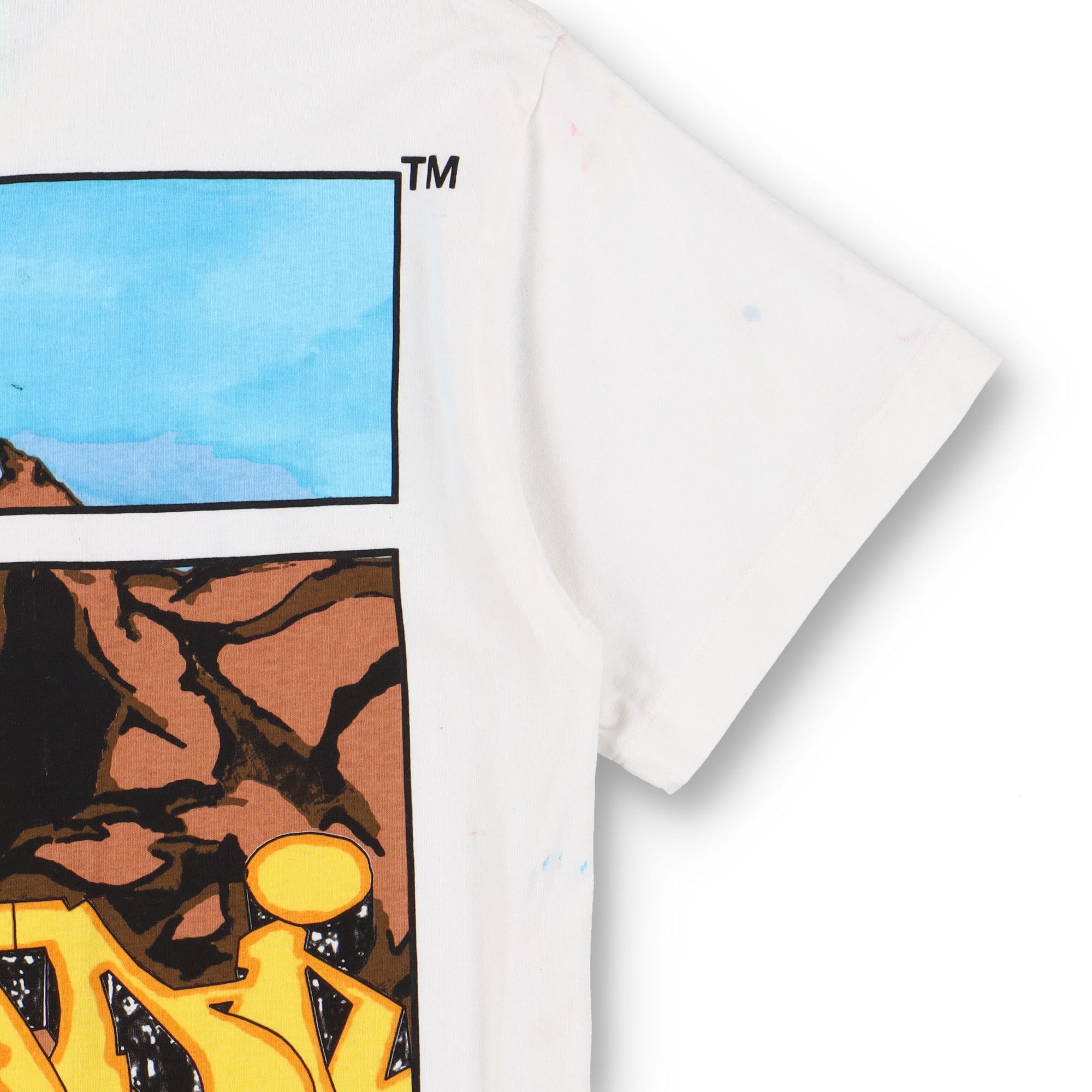 Off-White White Dondi Demon Graffiti Logo T-Shirt Size M / US 6-8 / IT 42-44 - 13 Thumbnail