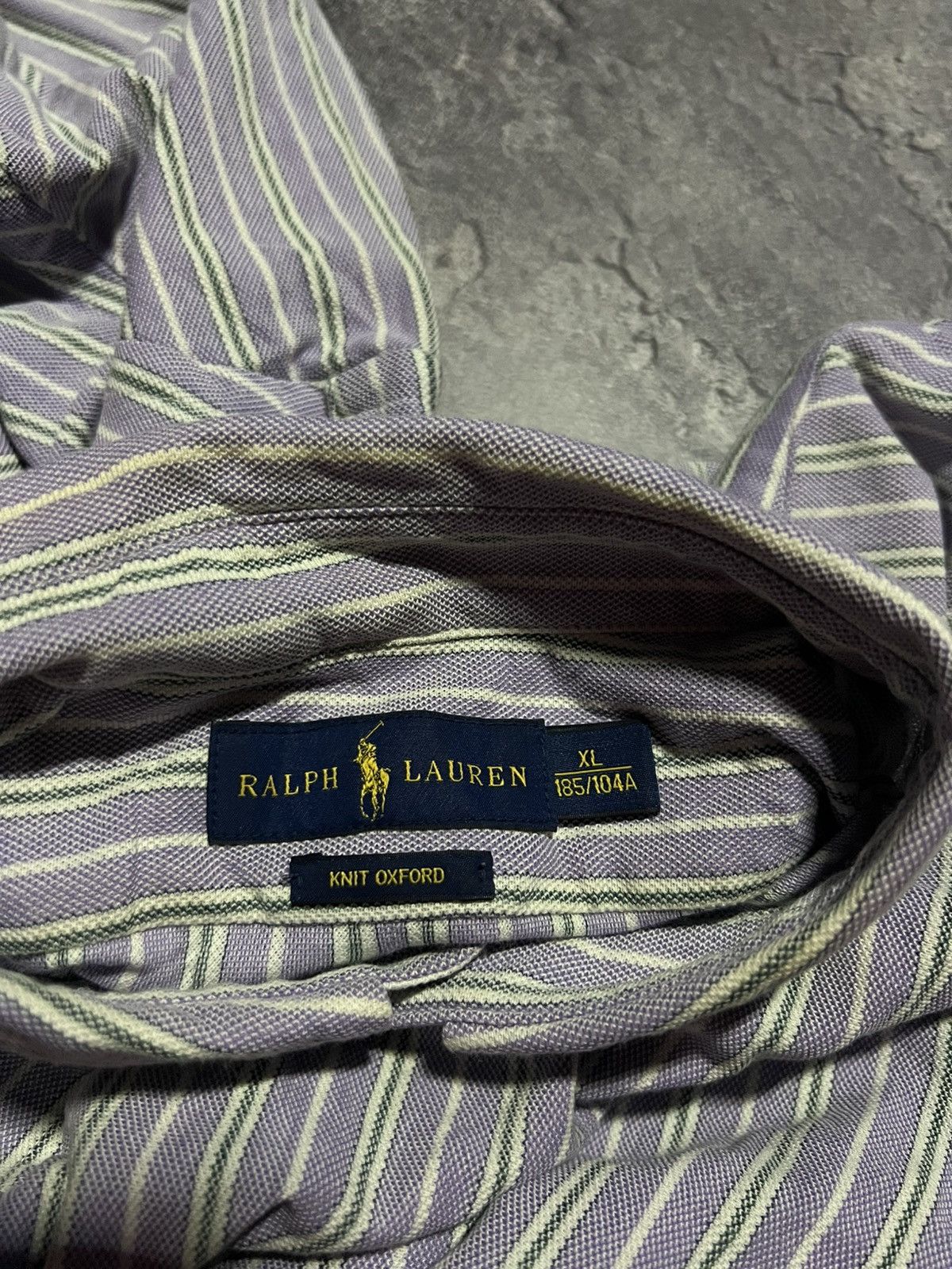 Ralph Lauren Vintage Polo Ralph Lauren Knit Oxford Button Up Shirt Size US XL / EU 56 / 4 - 4 Thumbnail