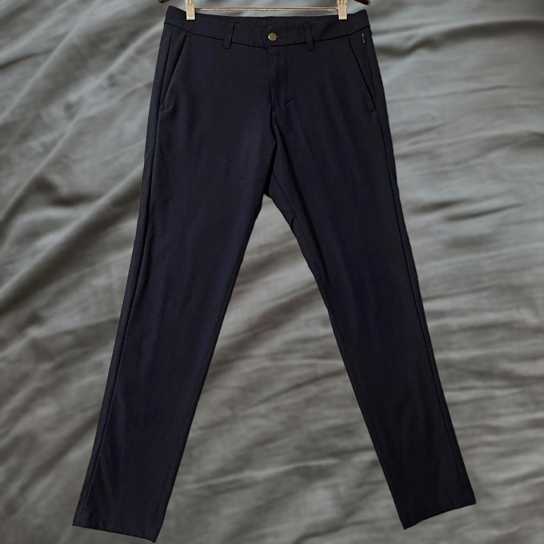 Lululemon Lululemon Commission Pant Skinny Warpstreme Blue Navy 33 x 30 Mens Size US 33 - 1 Thumbnail
