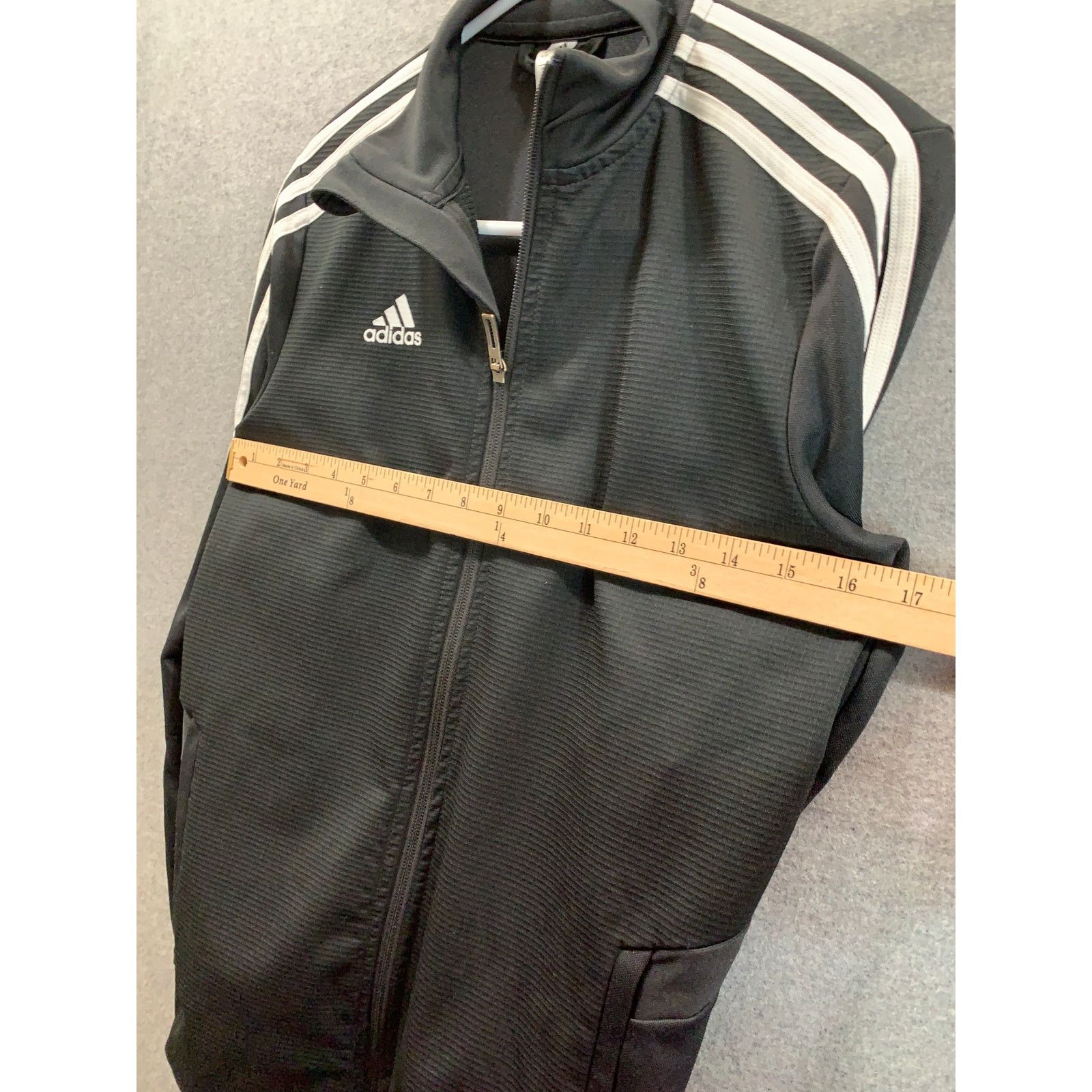 Adidas Adidas Jacket Adult Small Black Full Zip Long Sleeve Size US S / EU 44-46 / 1 - 6 Thumbnail