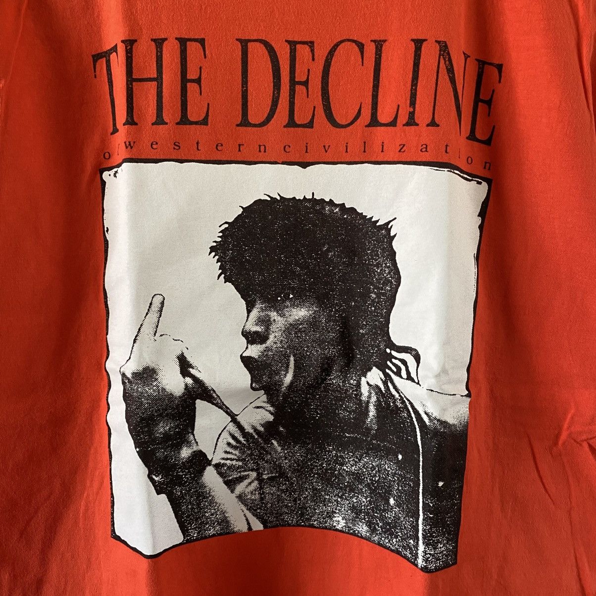 Band Tees Supreme Decline of Western Civilization T-Shirt Orange 2017 Size US M / EU 48-50 / 2 - 3 Thumbnail