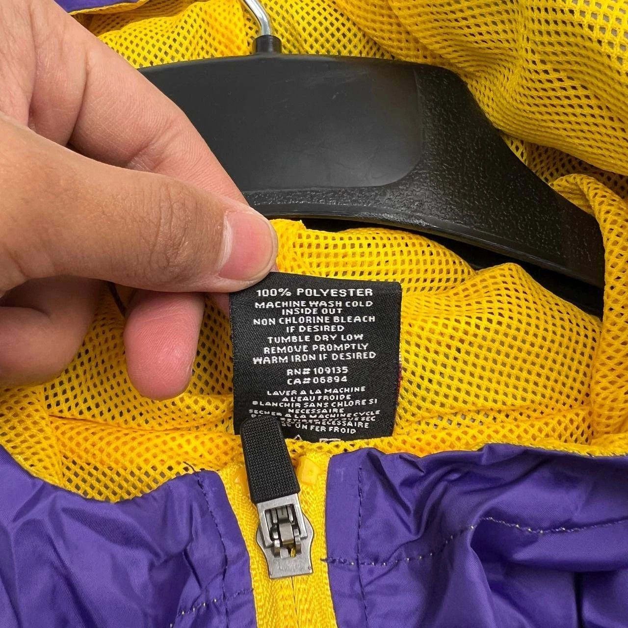 NBA Los Angeles LA Lakers Windbreaker Jacket Men L NBA 1/4 Zip Size US L / EU 52-54 / 3 - 3 Thumbnail