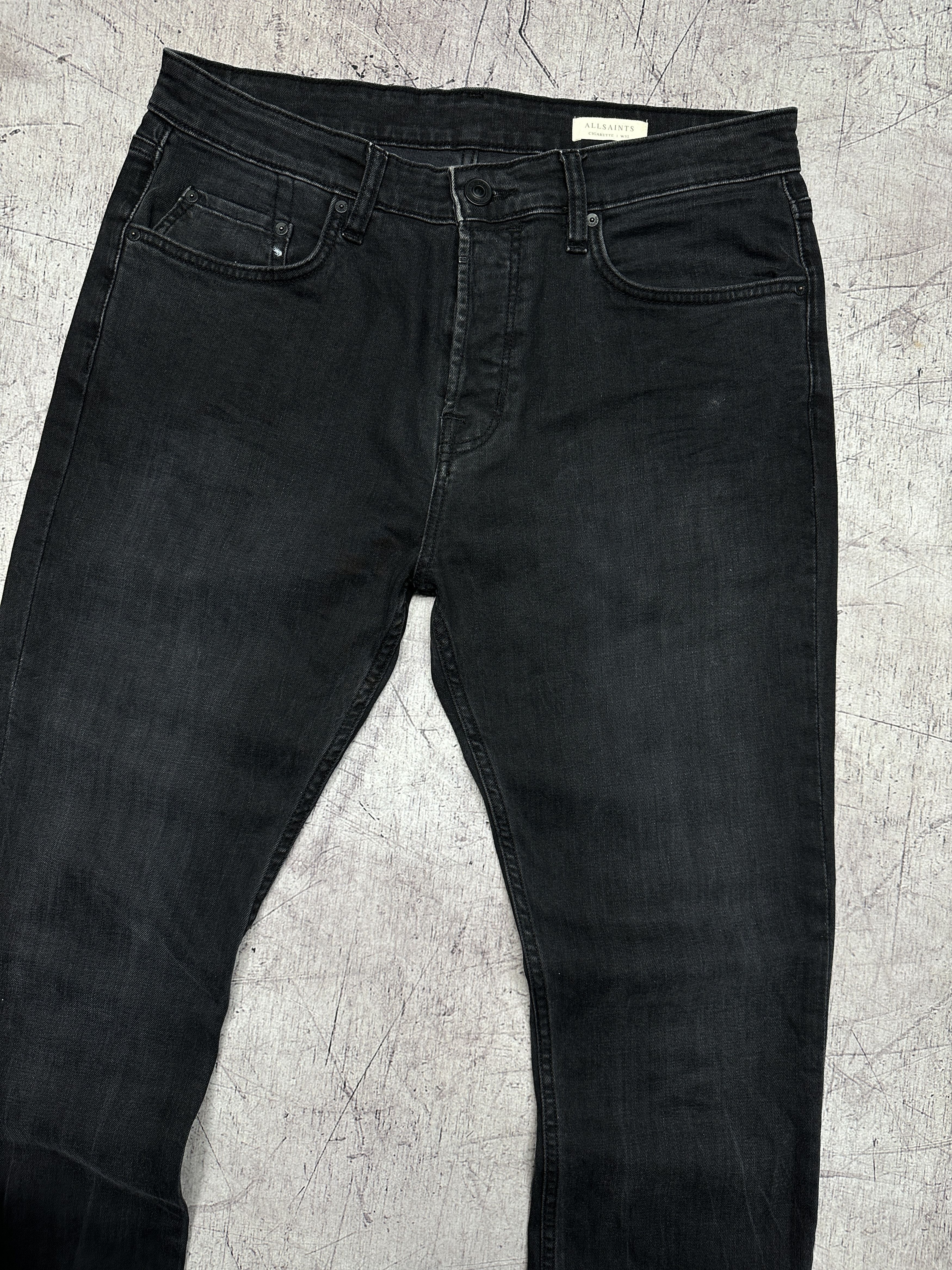 Allsaints Allsaints Mens Cigarette Denim Pants Jeans Size US 32 / EU 48 - 2 Thumbnail