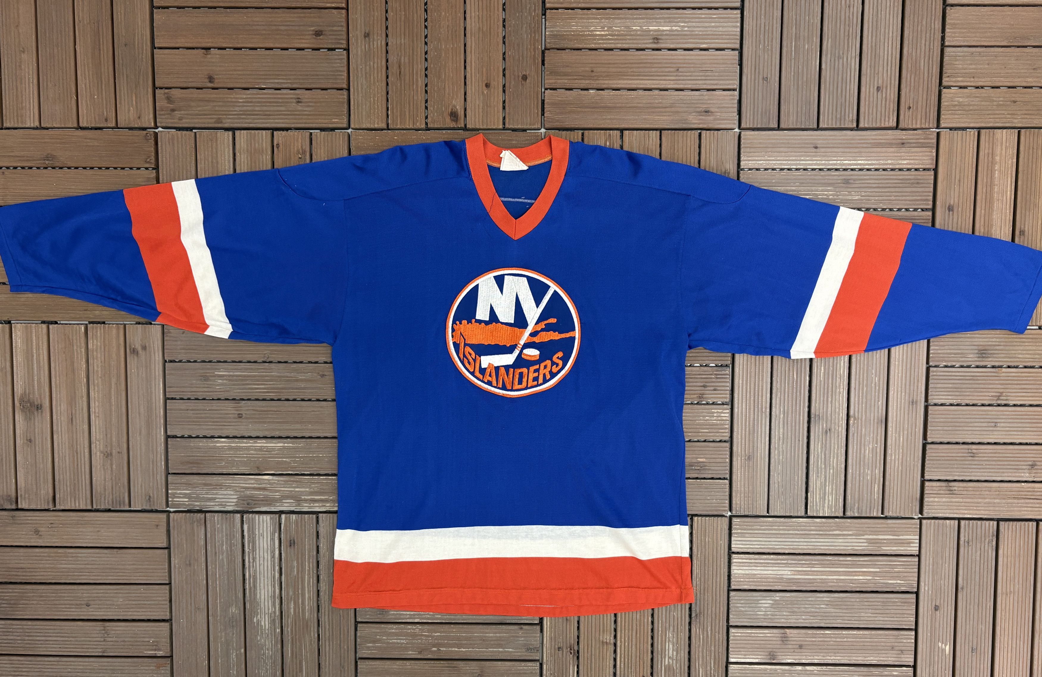 Vintage New York Islanders Billy Smith Vintage Blue Hockey Jersey Size US L / EU 52-54 / 3 - 5 Thumbnail