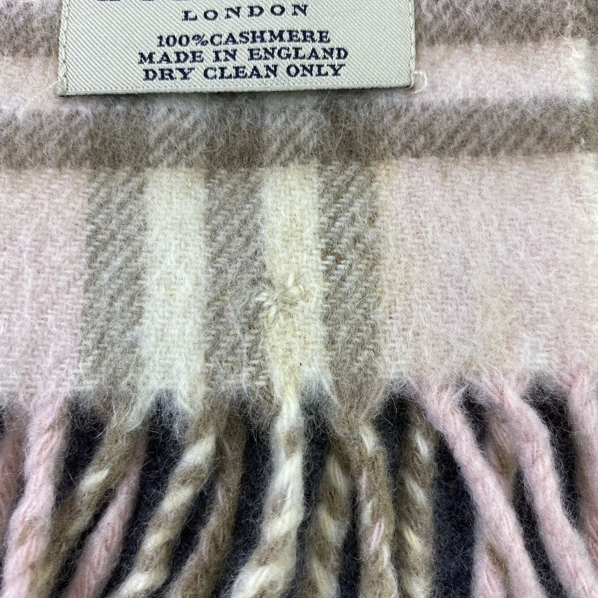 Burberry × Vintage Burberry Cashmere Scarf / Muffler / Neckwear-K015 Size ONE SIZE - 9 Thumbnail