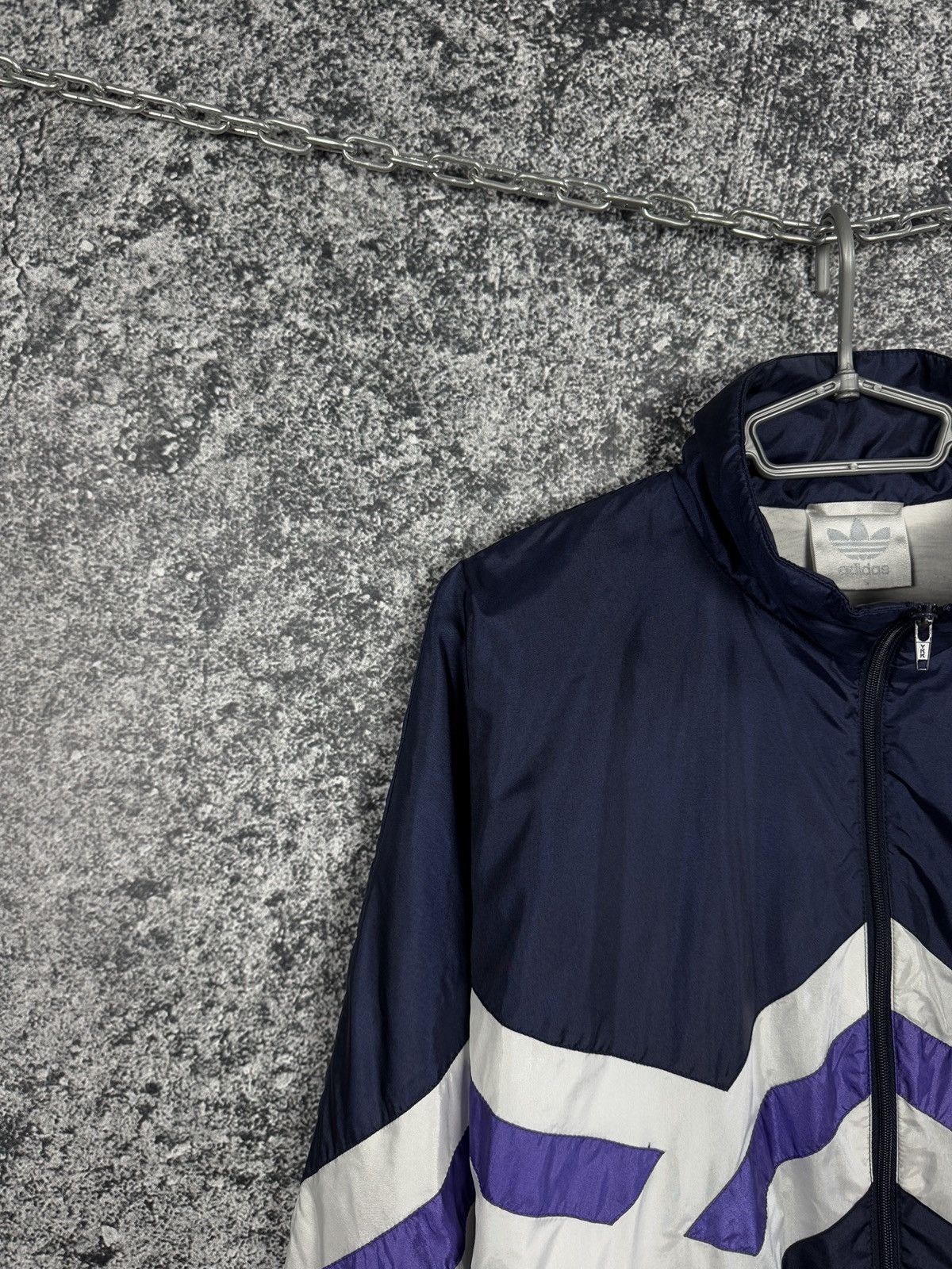 Adidas Adidas Vintage Nylon Jacket Windbreaker Retro 90s Size M-L Size US M / EU 48-50 / 2 - 3 Thumbnail