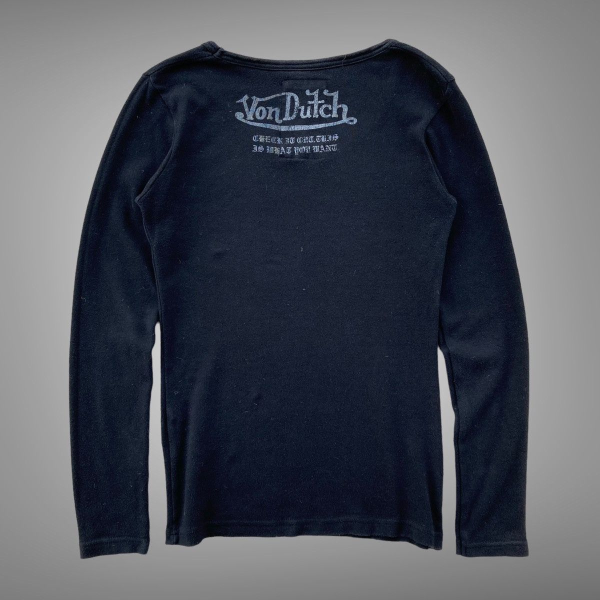 Von Dutch 💀LASTDROP💀 Y2K Von Dutch Skull Poem Longsleeve Size M / US 6-8 / IT 42-44 - 3 Thumbnail