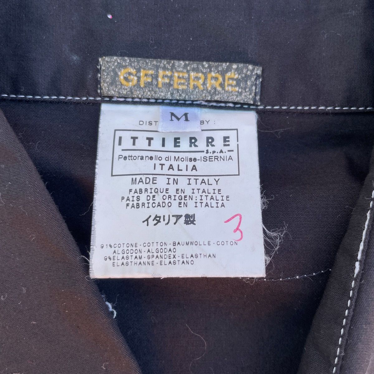 GF Ferre Gianfranco Ferre 2000s Double Cross Fold Shirt Size US M / EU 48-50 / 2 - 4 Thumbnail