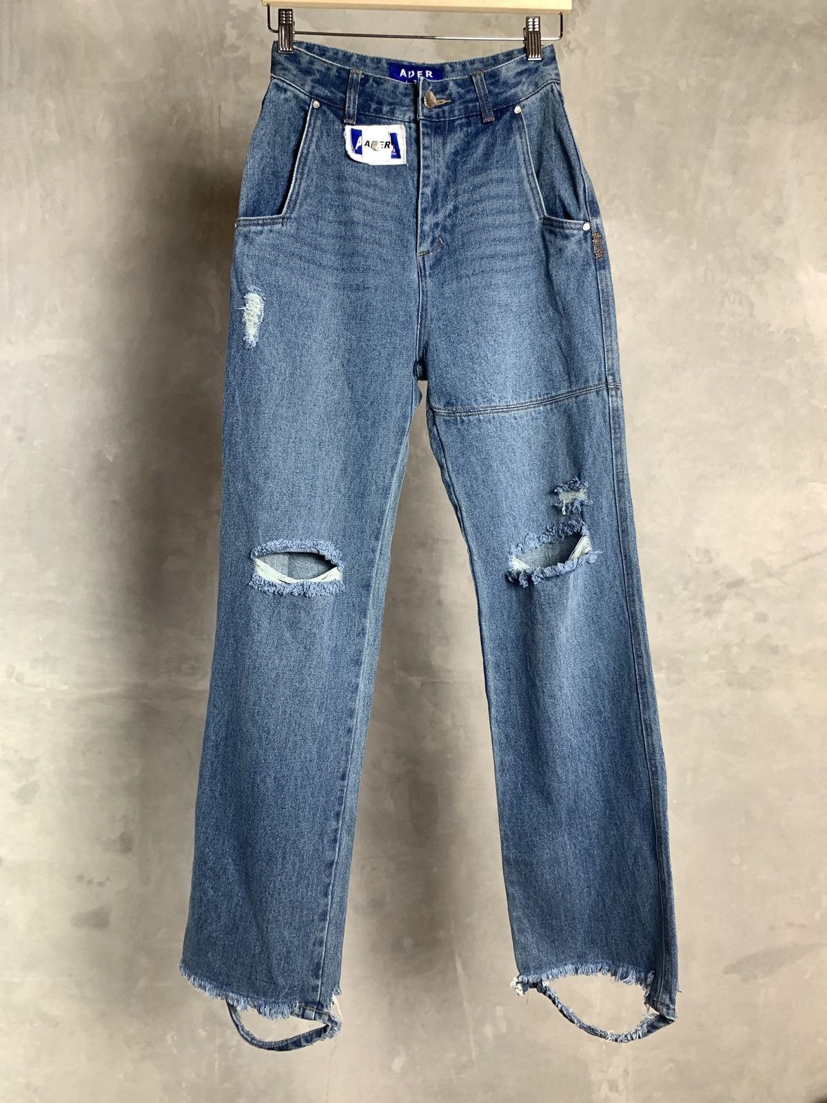 Ader Error SS20 Ader Error Rivet Label Denim Pants Size 26" / US 2 / IT 38 - 2 Thumbnail