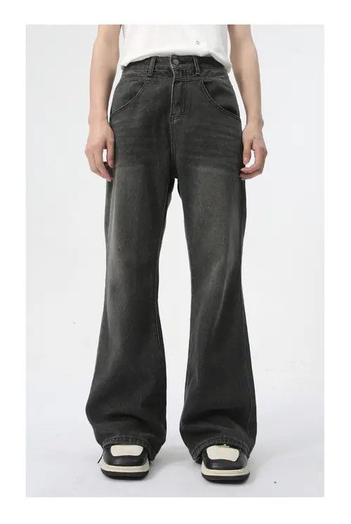 Other Casual Simple Black Washed Bootcut Jeans Size US 32 / EU 48 - 1 Thumbnail