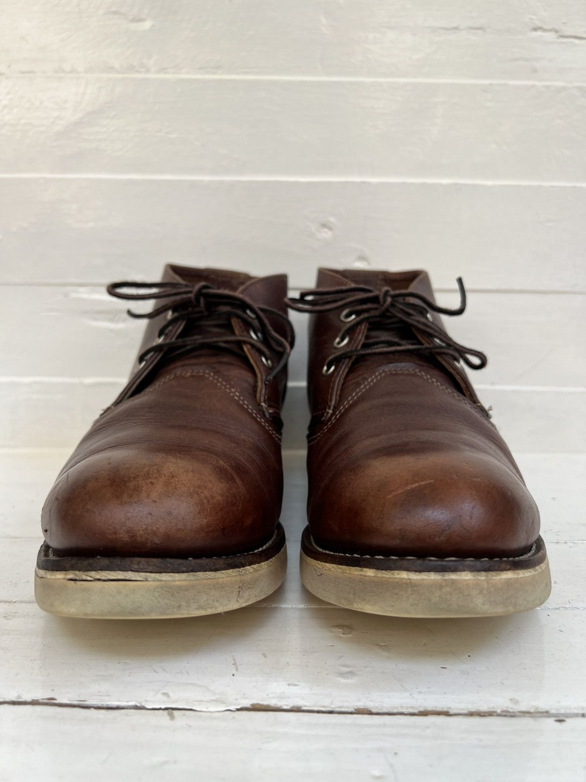 Red Wing Red Wing 3141 Chukka Briar Oil Slick Brown Leather Boots Size US 8 / EU 41 - 5 Thumbnail