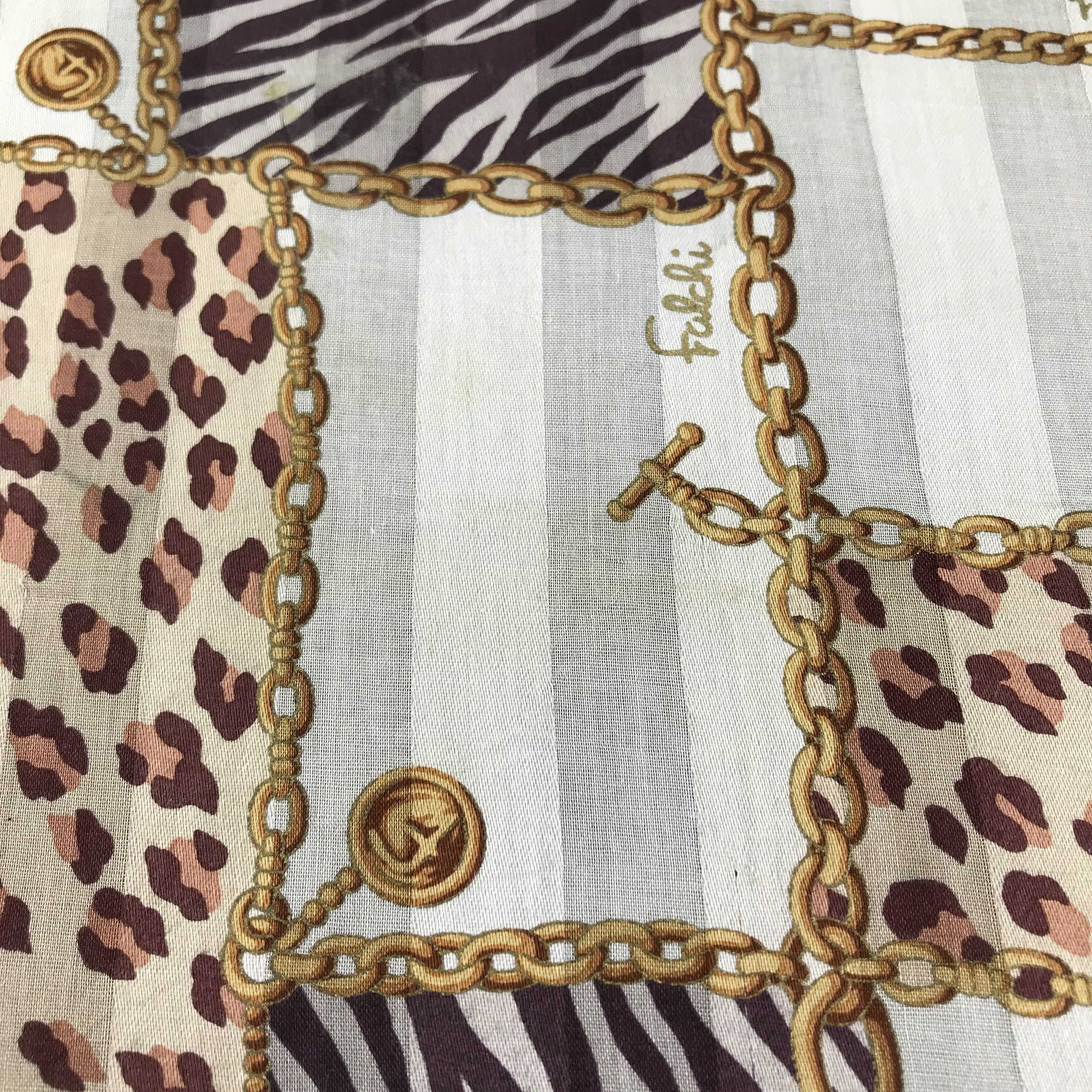Vintage Carlos Falchi Handkerchief Neckerchief Bandana H268 Size ONE SIZE - 6 Thumbnail