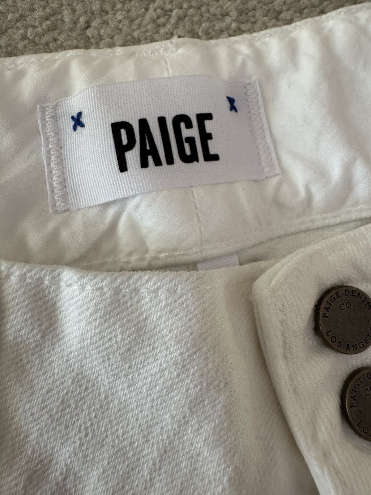 Paige Paige White Jeans Size 32" / US 10 / IT 46 - 3 Thumbnail