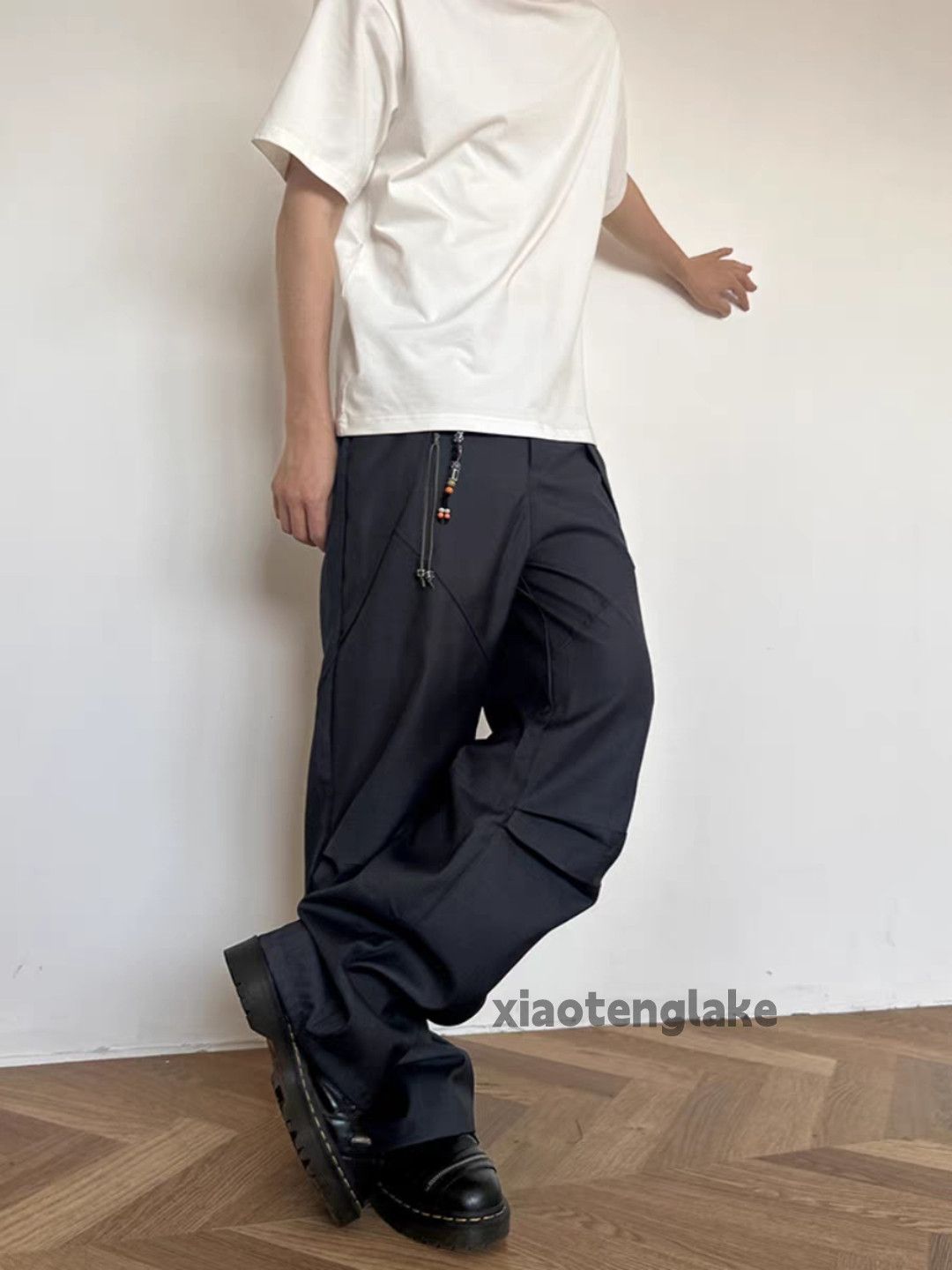 Designer Unisex outdoor utility loose baggy yuppie pleated pants Size US 32 / EU 48 - 4 Thumbnail