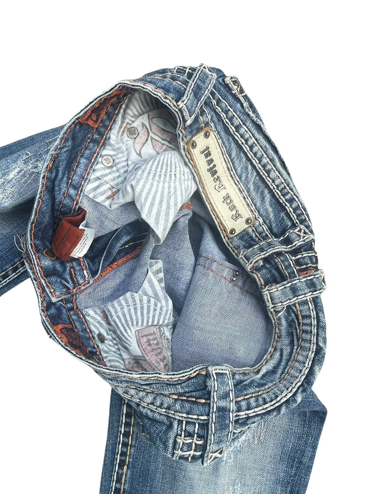Rock Revival Rock Revival Penny Bootcut Distresed Jeans Size 30" / US 8 / IT 44 - 9 Thumbnail