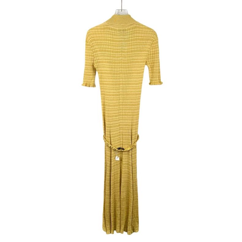 Chanel Chanel Yellow hollow diamond-decorated lapel half-sleeved k Size XS / US 0-2 / IT 36-38 - 2 Thumbnail