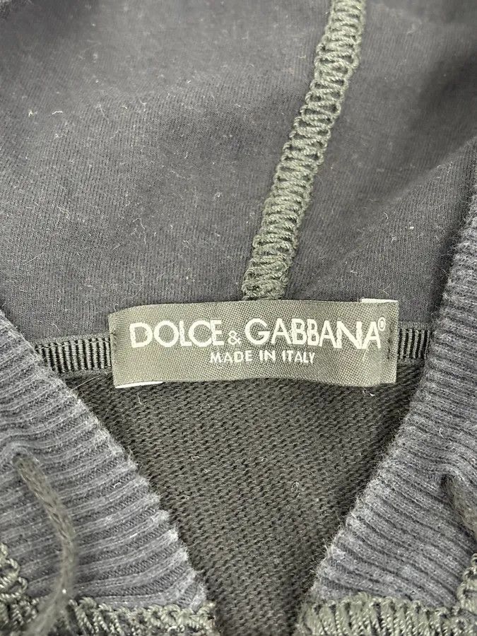 Dolce & Gabbana 2000s Dolce & Gabbana Two Tone Black & Navy Zip Hoodie Size US S / EU 44-46 / 1 - 8 Thumbnail