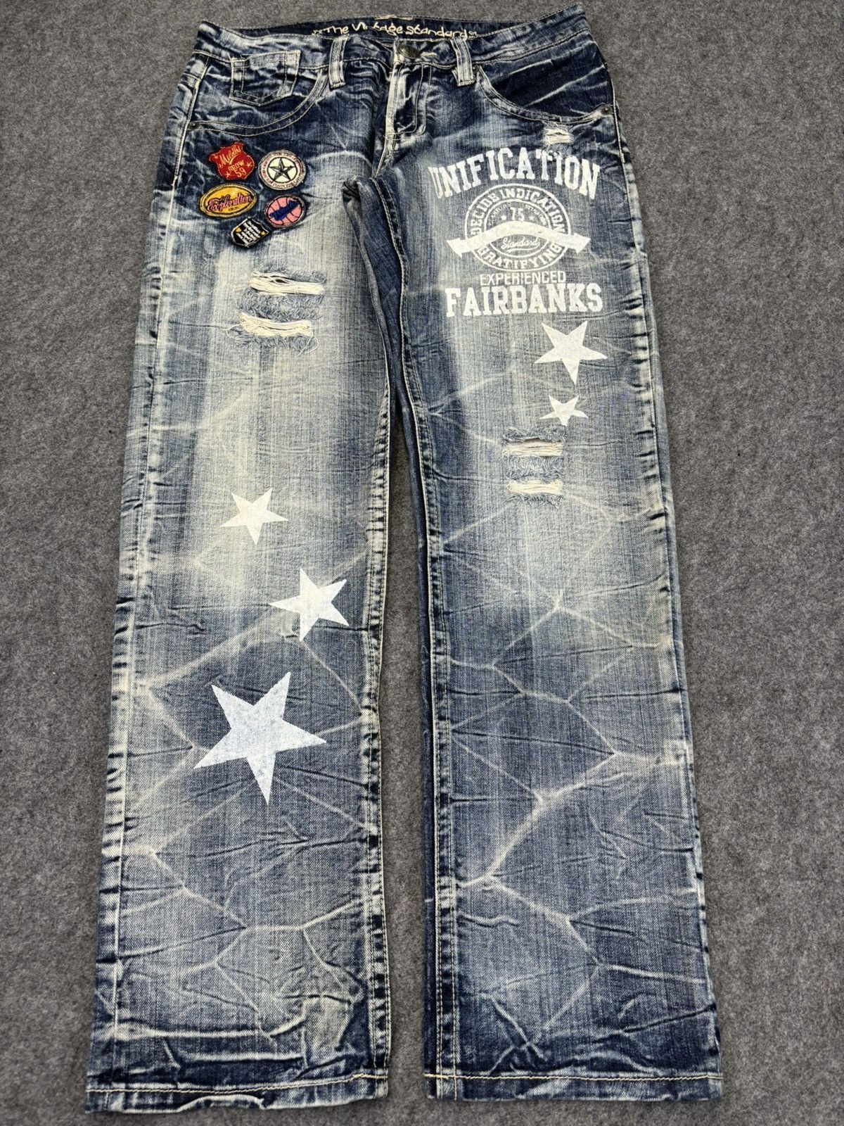 Seditionaries Very Rare Balism Crazy Wash Distressed Denim F696 Size US 32 / EU 48 - 20 Thumbnail