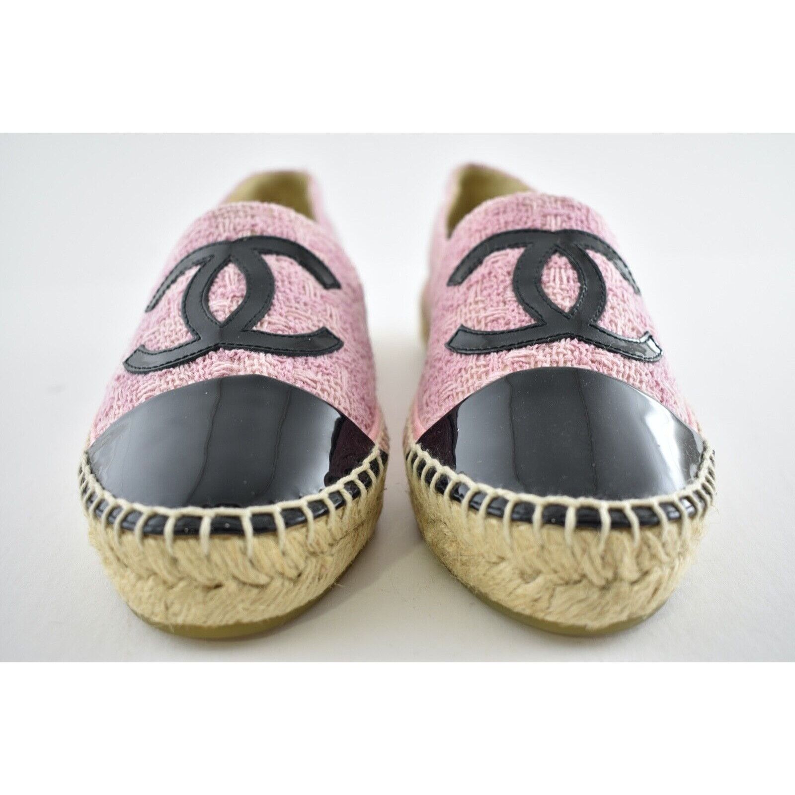 Chanel 19B Tweed C Logo Classic Double Sole Espadrille Flat 35 Size US 5 / IT 35 - 6 Thumbnail