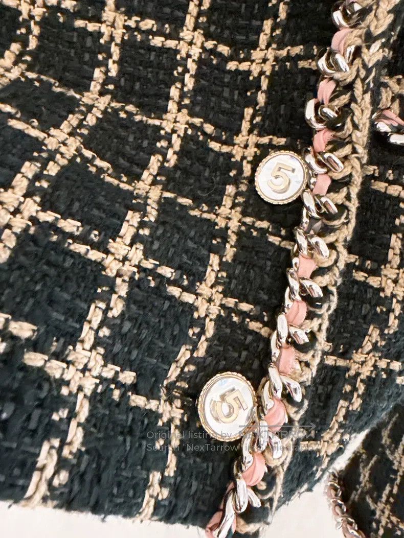 Chanel Chanel 21S Spring and Summer Fashion Plaid Tweed Jacket Size XXS / US 00 / IT 34 - 5 Thumbnail