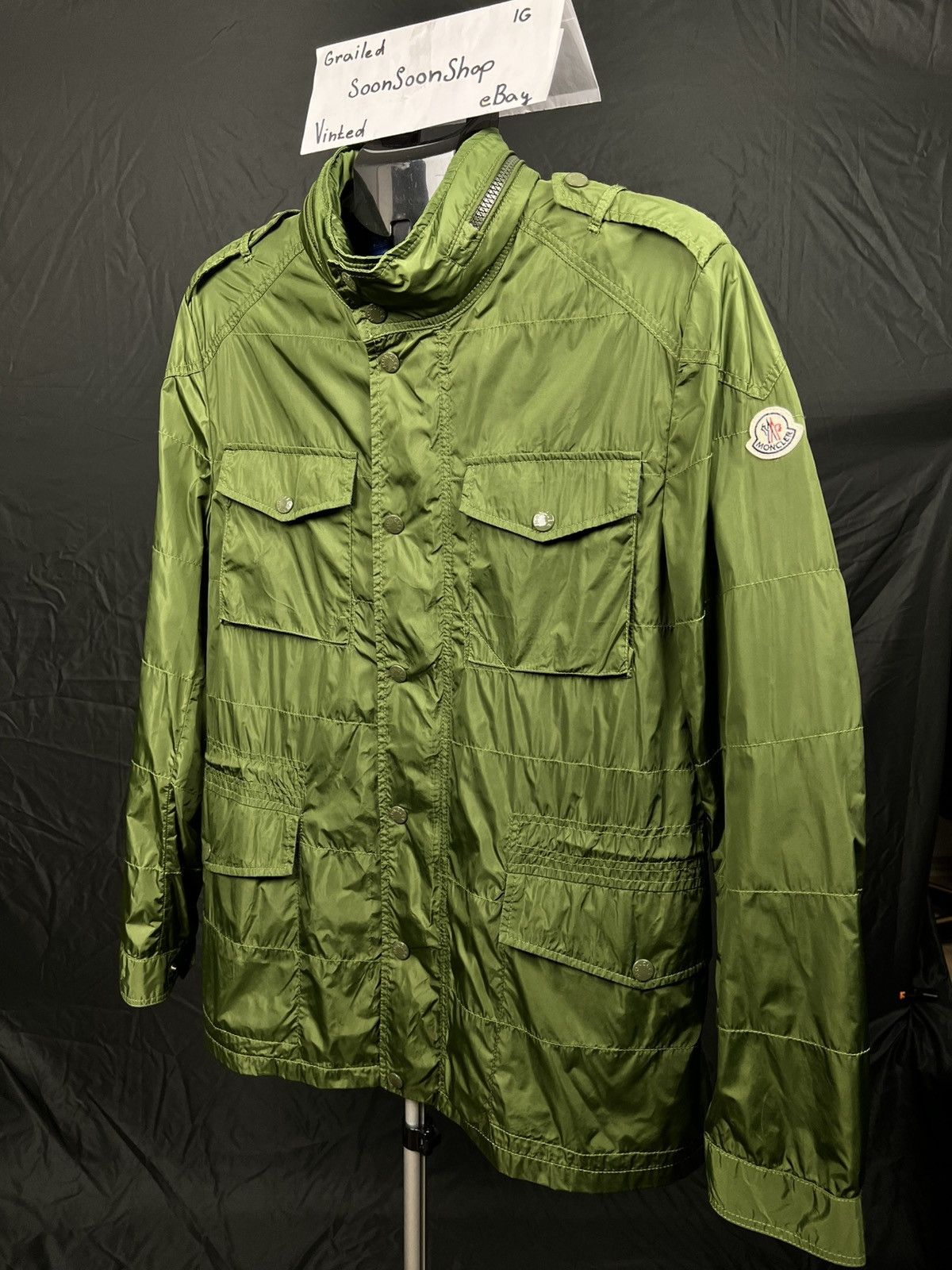 Moncler Moncler Lightweight Field Jacket Green Spring Windbreaker Size US L / EU 52-54 / 3 - 2 Thumbnail
