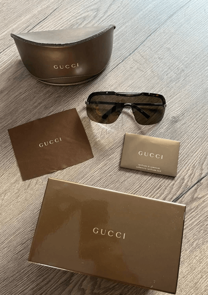 Gucci GUCCI Sunglasses GG1859 Wrap Shield Sport Mask GG Vintage Size ONE SIZE - 4 Thumbnail