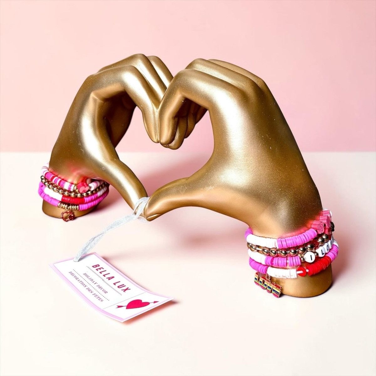 Other Bella Lux Gold Love Hand Friendship Bracelets Figurine Size ONE SIZE - 2 Thumbnail