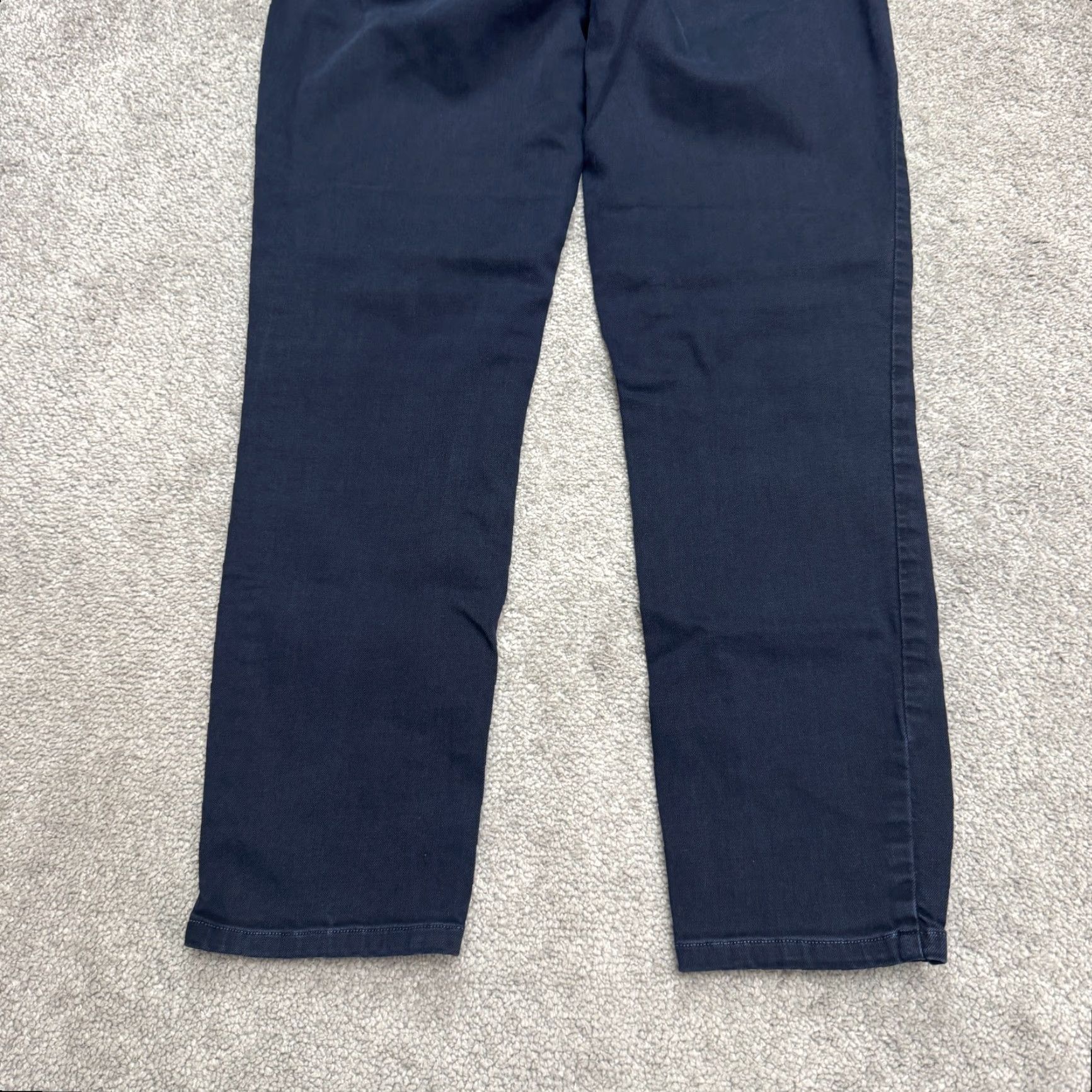 Eileen Fisher Eileen Fisher Womens Organic Coton Low Rise Slim Fit Chino Pants 6P Navy Blue Size 28" / US 6 / IT 42 - 5 Thumbnail