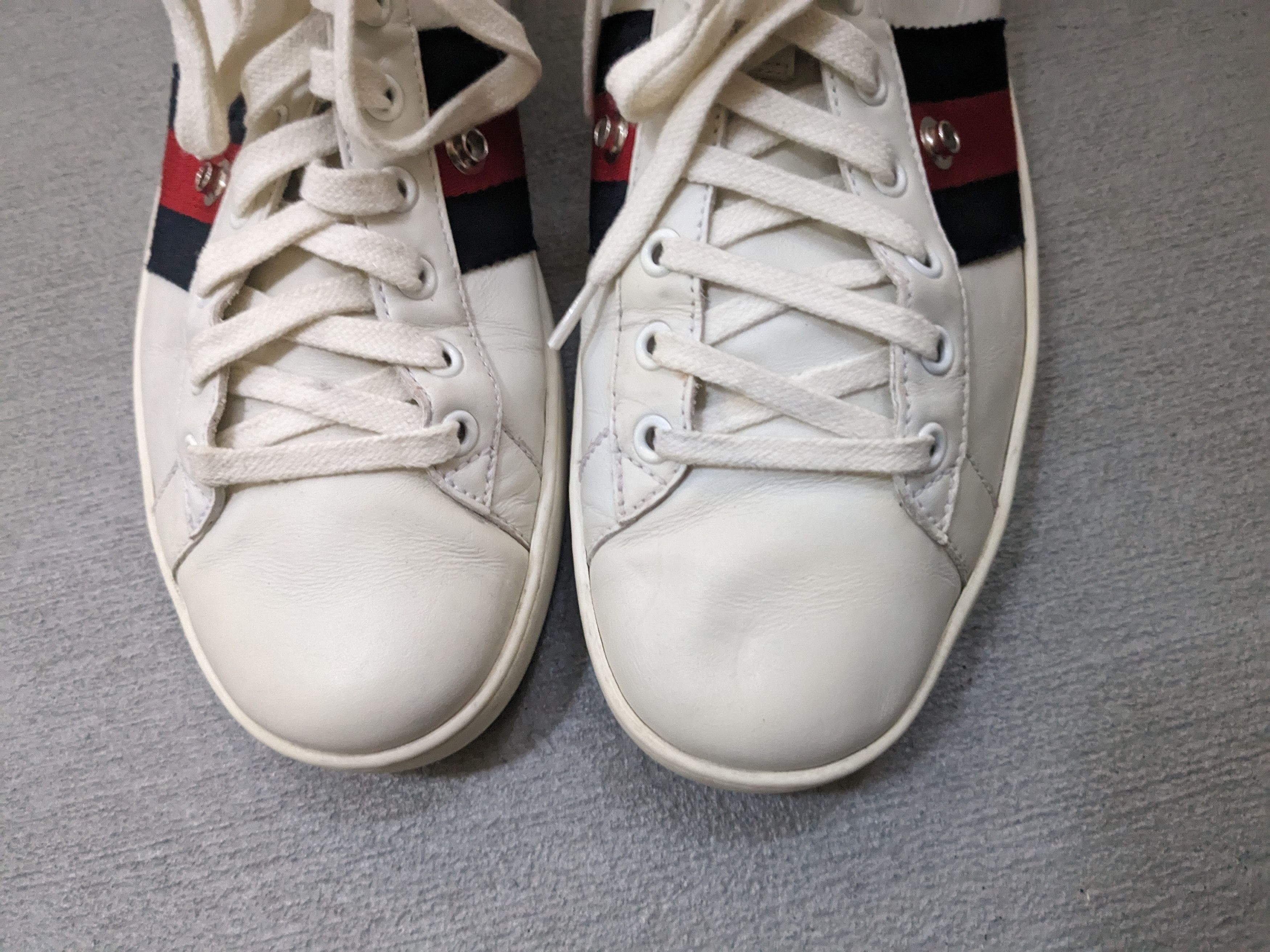 Gucci Gucci Ace Sneakers Size 9 White Leather High Tops Size US 9 / EU 42 - 5 Thumbnail