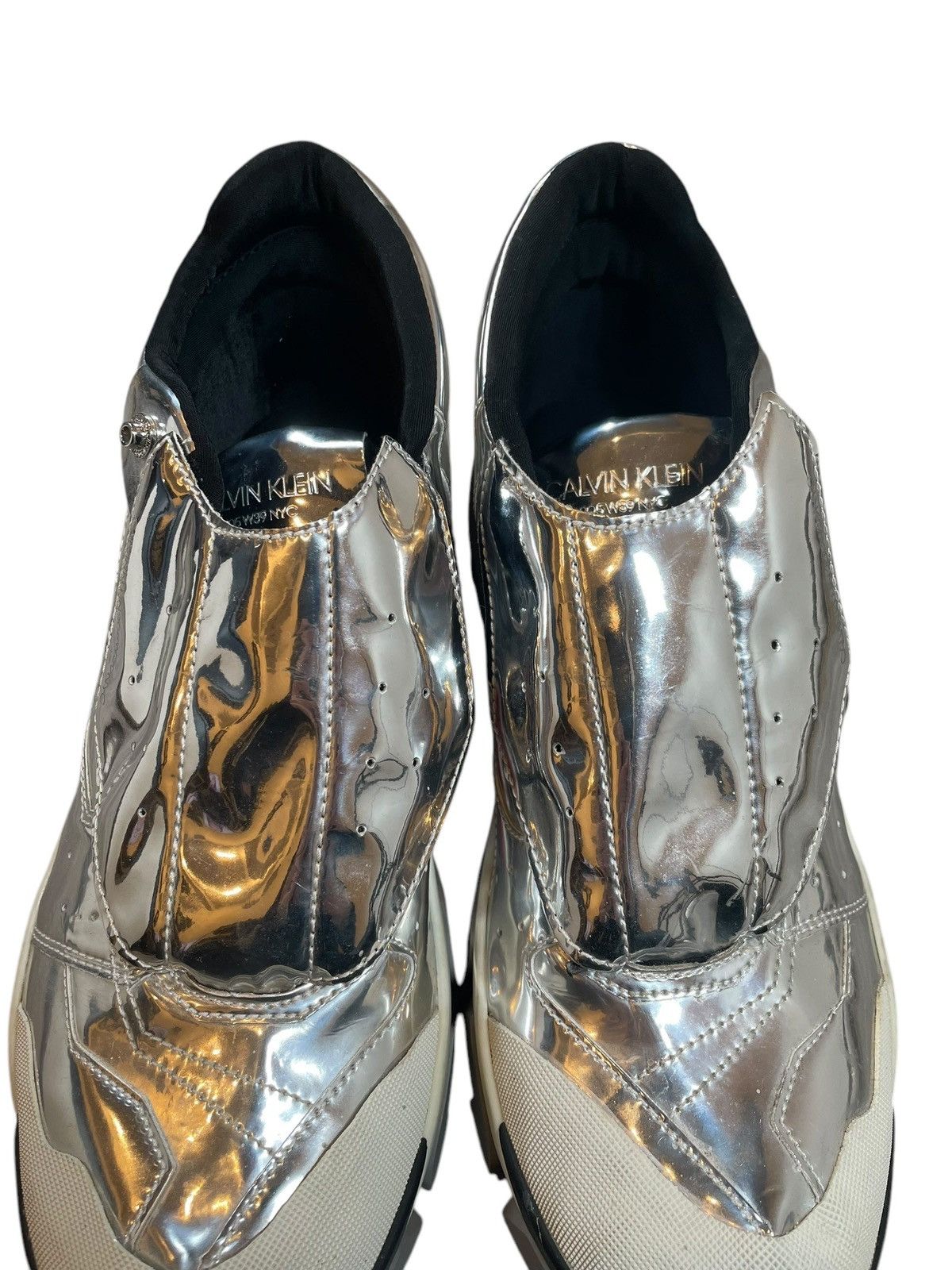 Calvin Klein 205W39NYC 2017 Calvin Klein 205W39NYC Carsdat Metallic Sneakers (12) Size US 12 / EU 45 - 4 Thumbnail